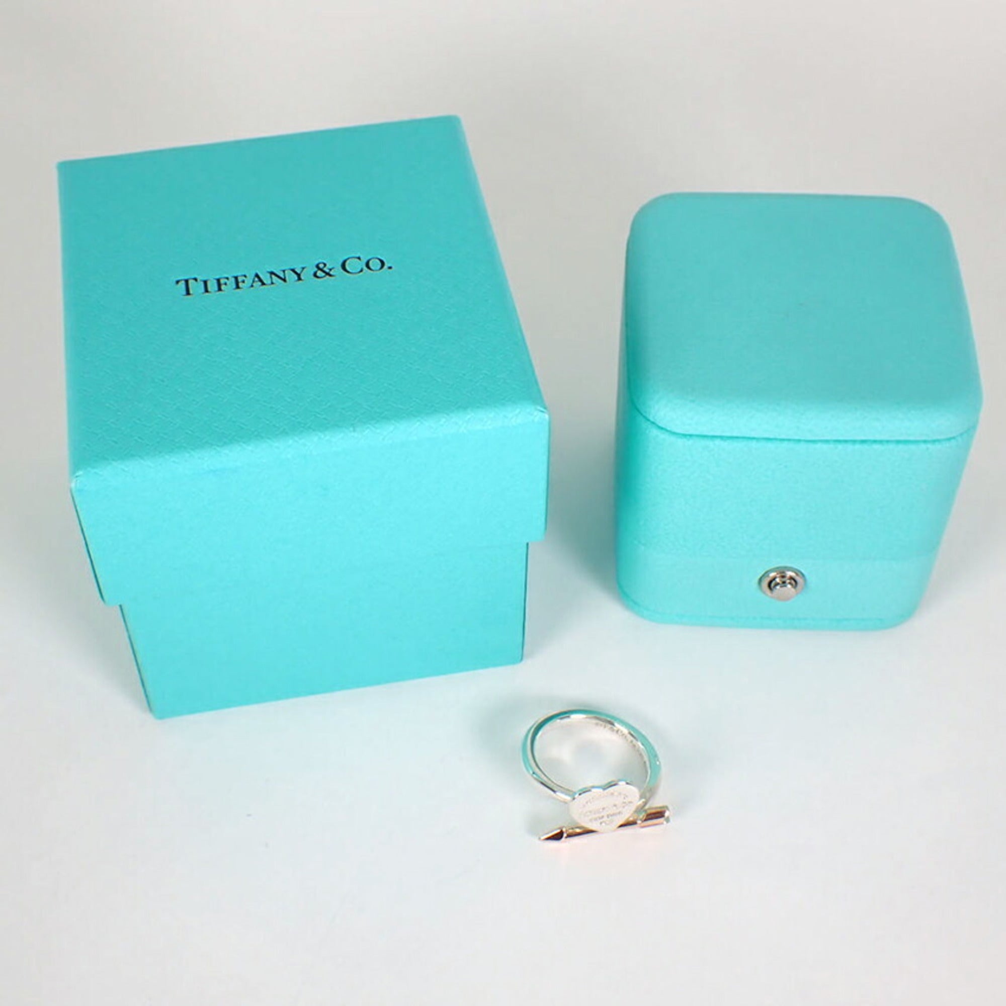 Tiffany Pink Gold (18K) Sterling Silver 925 Band Ring (Pre-Owned)