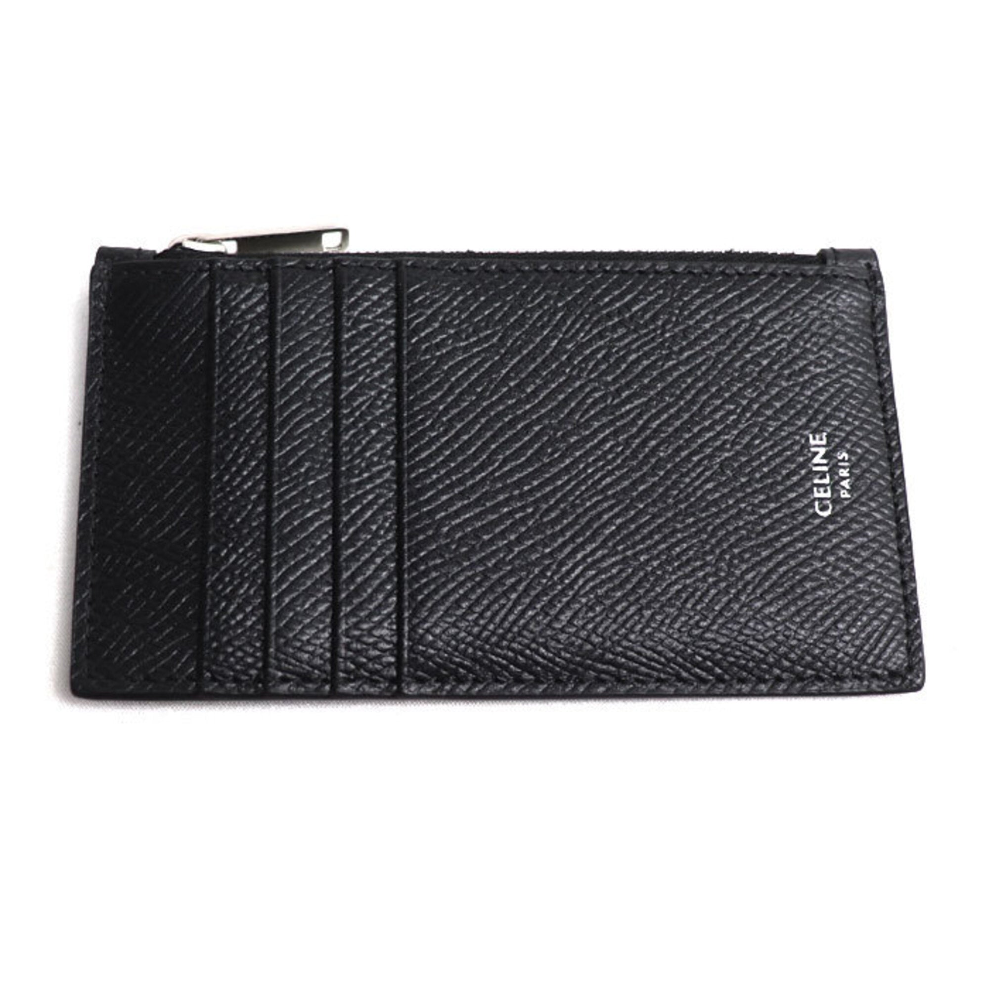 Celine Black Leather Coin Purse/Coin Case (Pre-Owned)