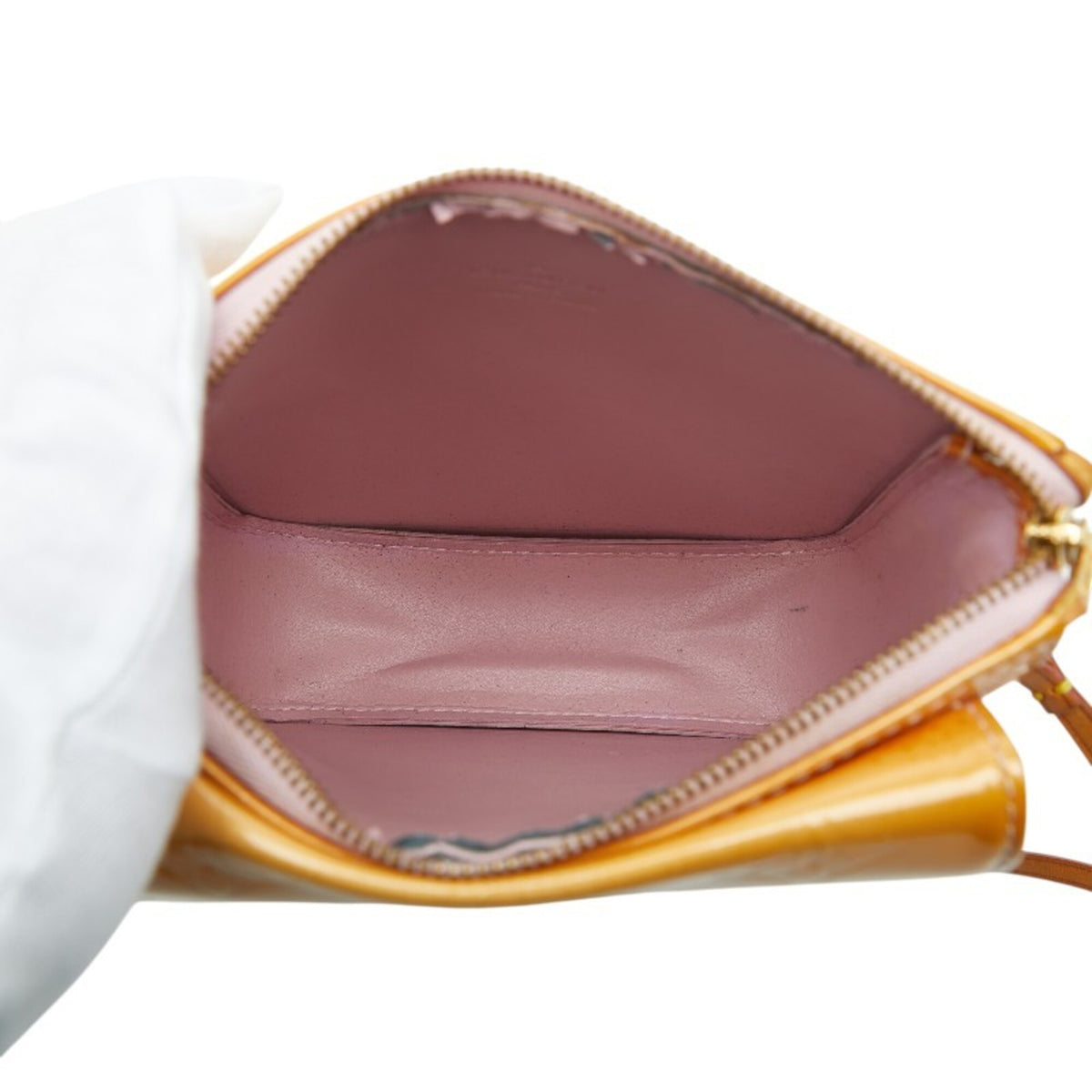 Louis Vuitton Vernis Yellow Leather Handbag Shoulder Bag (Pre-Owned)