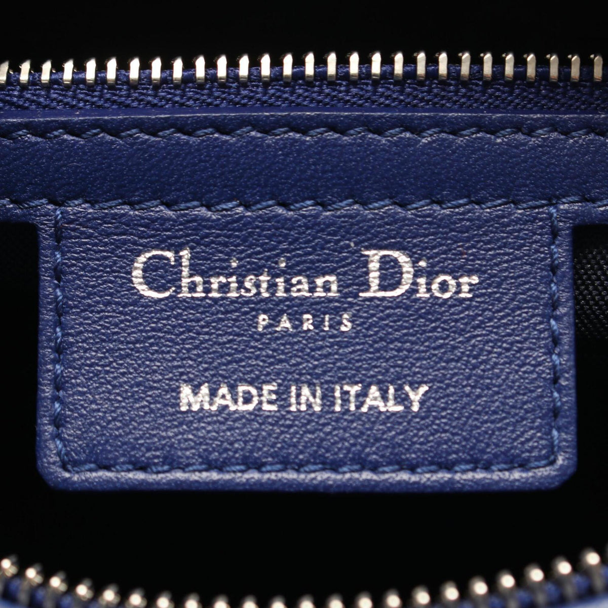 Christian Dior Blue Leather Handbag (Pre-Owned)
