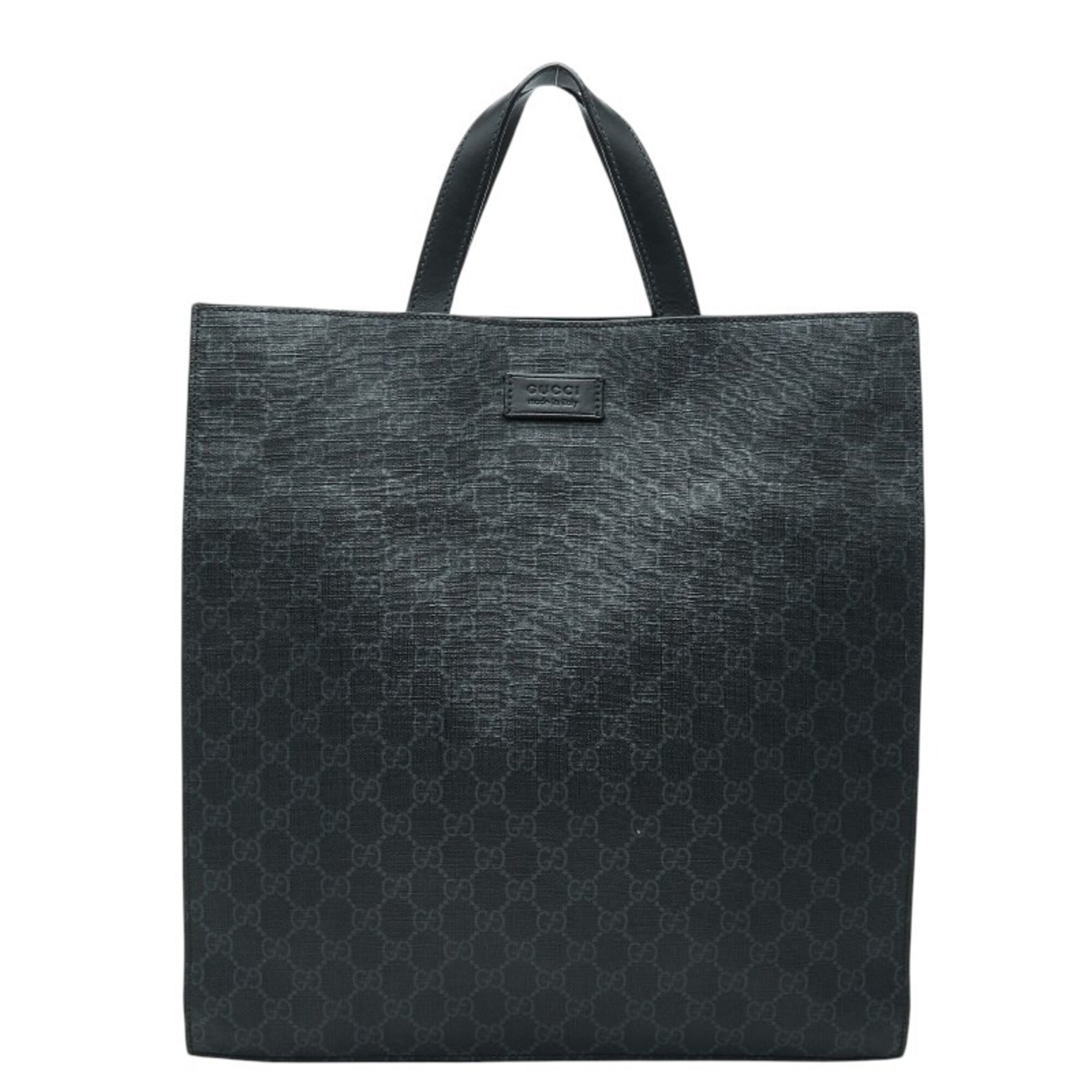 Gucci Black Pvc Leather Shoulder Bag Tote Bag (Pre-Owned)