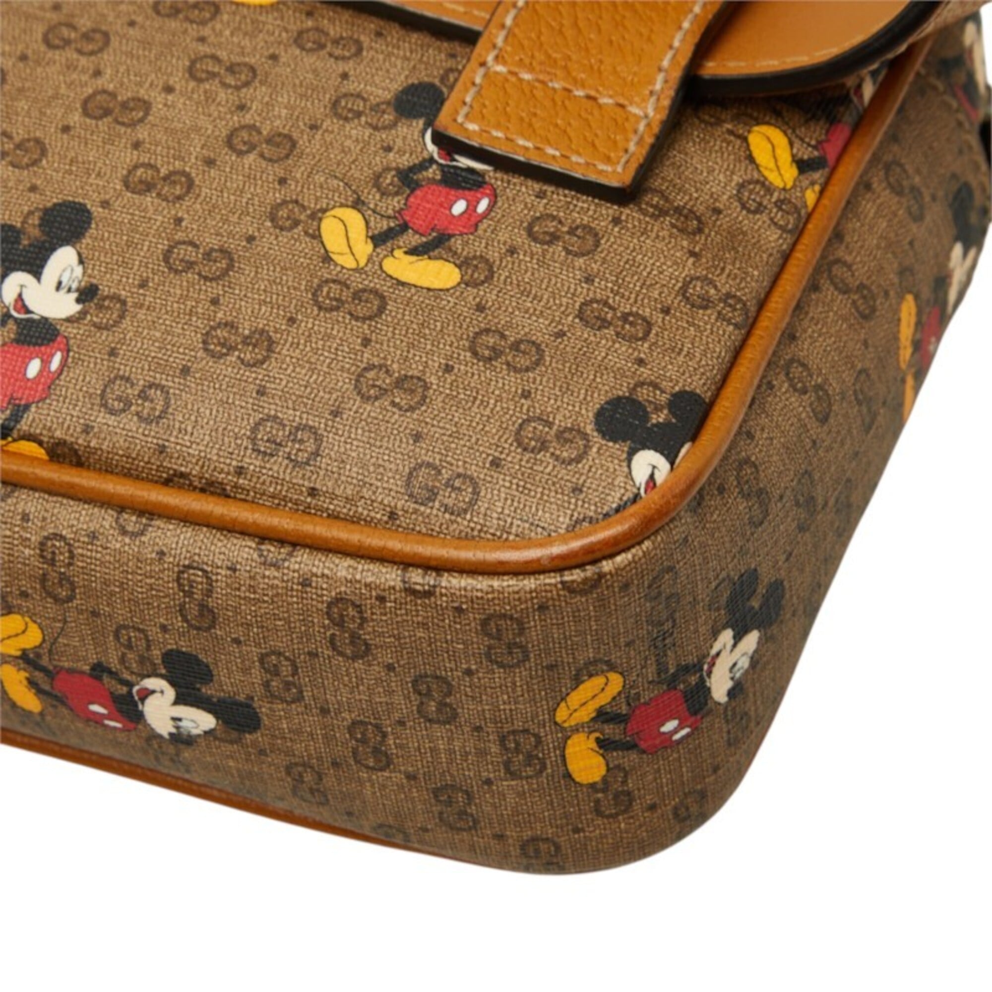 Gucci Brown Pvc Leather Sling Bag (Pre-Owned)