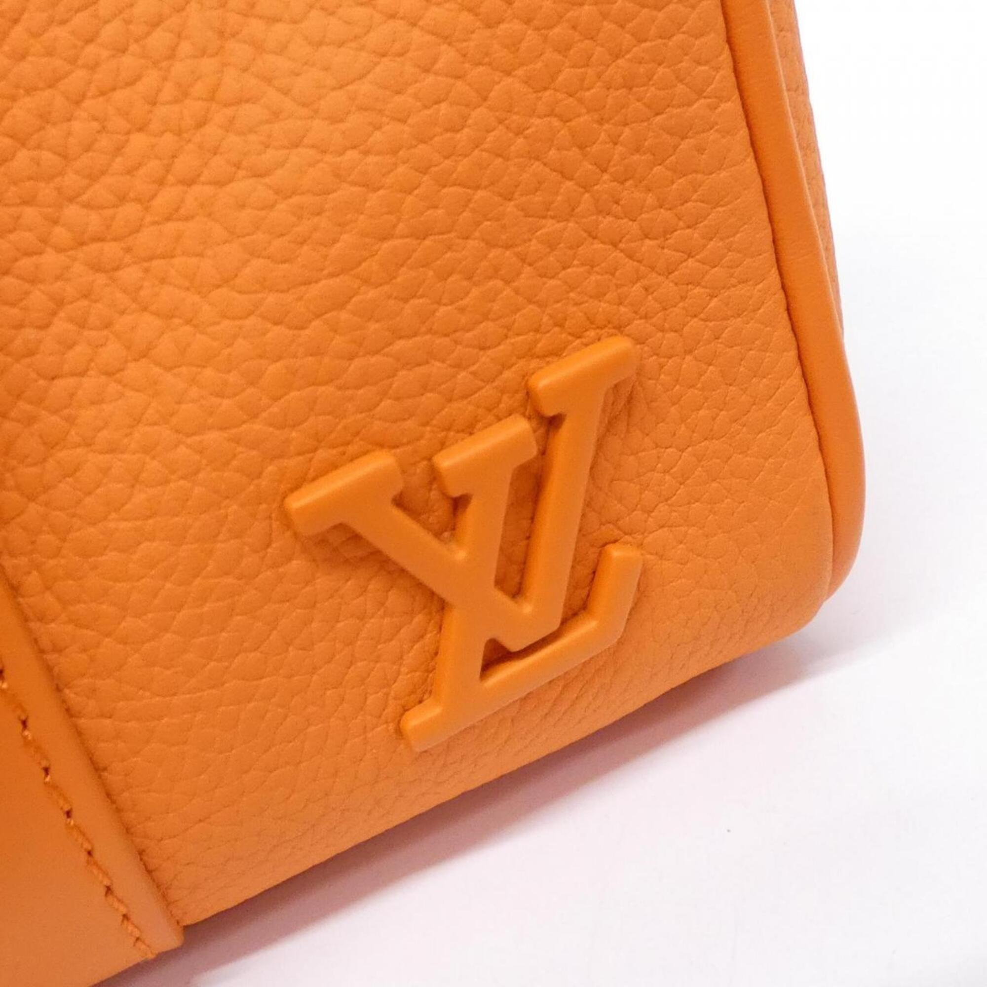 Louis Vuitton Orange Leather Boston Bag (Pre-Owned)