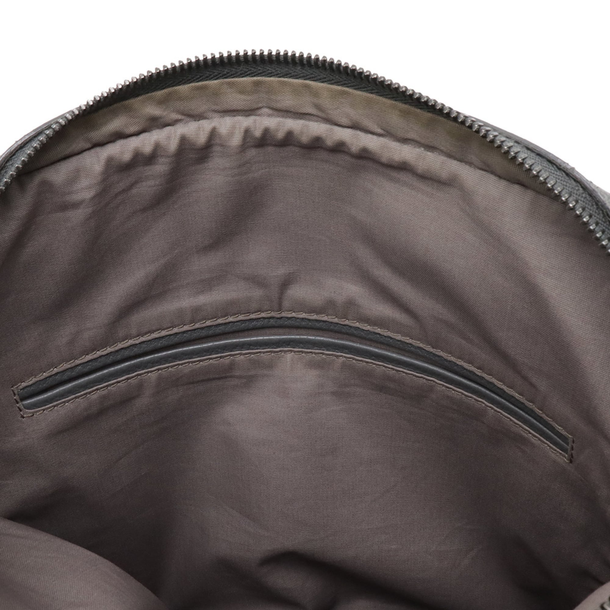 Bottega Veneta Intrecciato Black Leather Shoulder Bag (Pre-Owned)