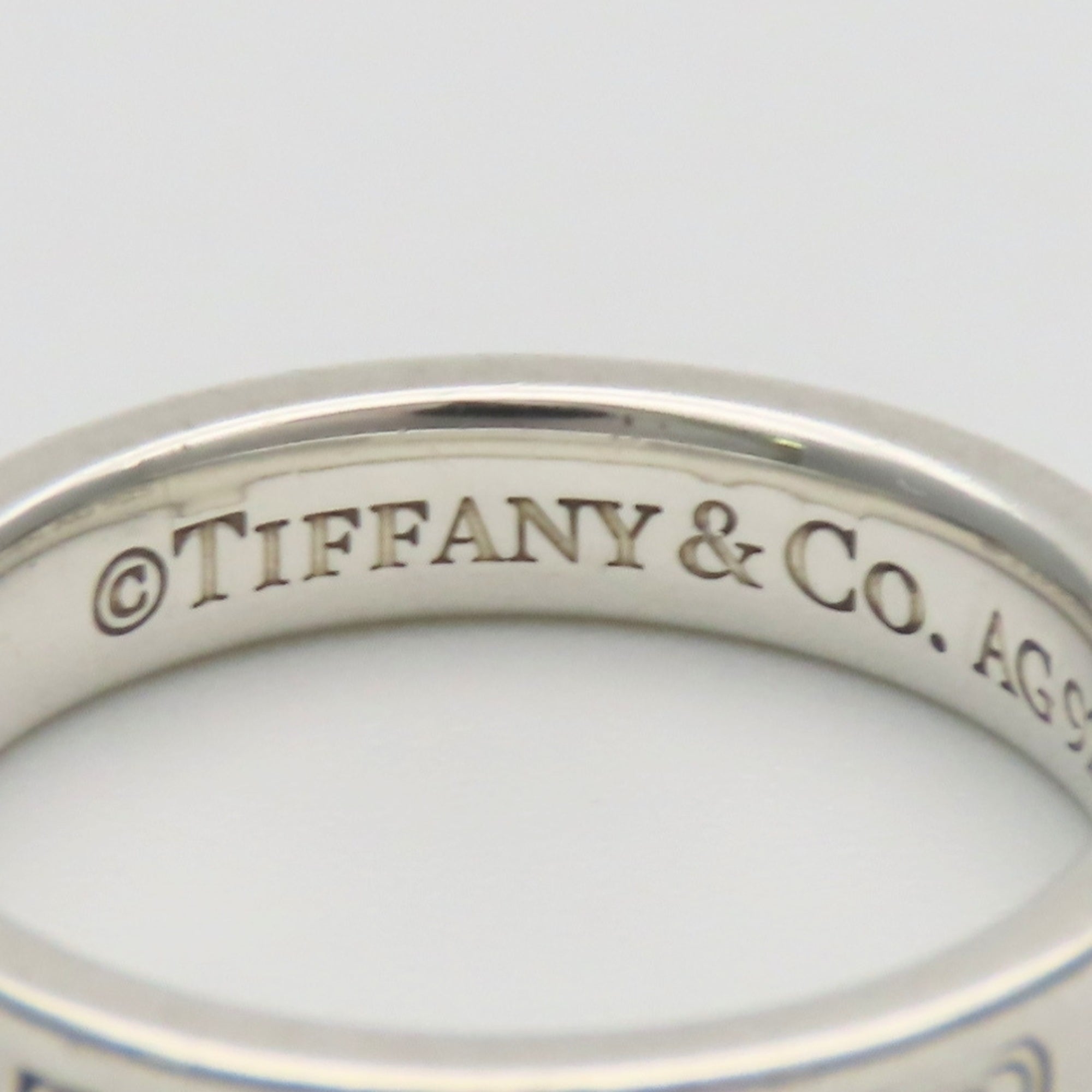 Tiffany Silver Silver 925 Band Ring (Pre-Owned)