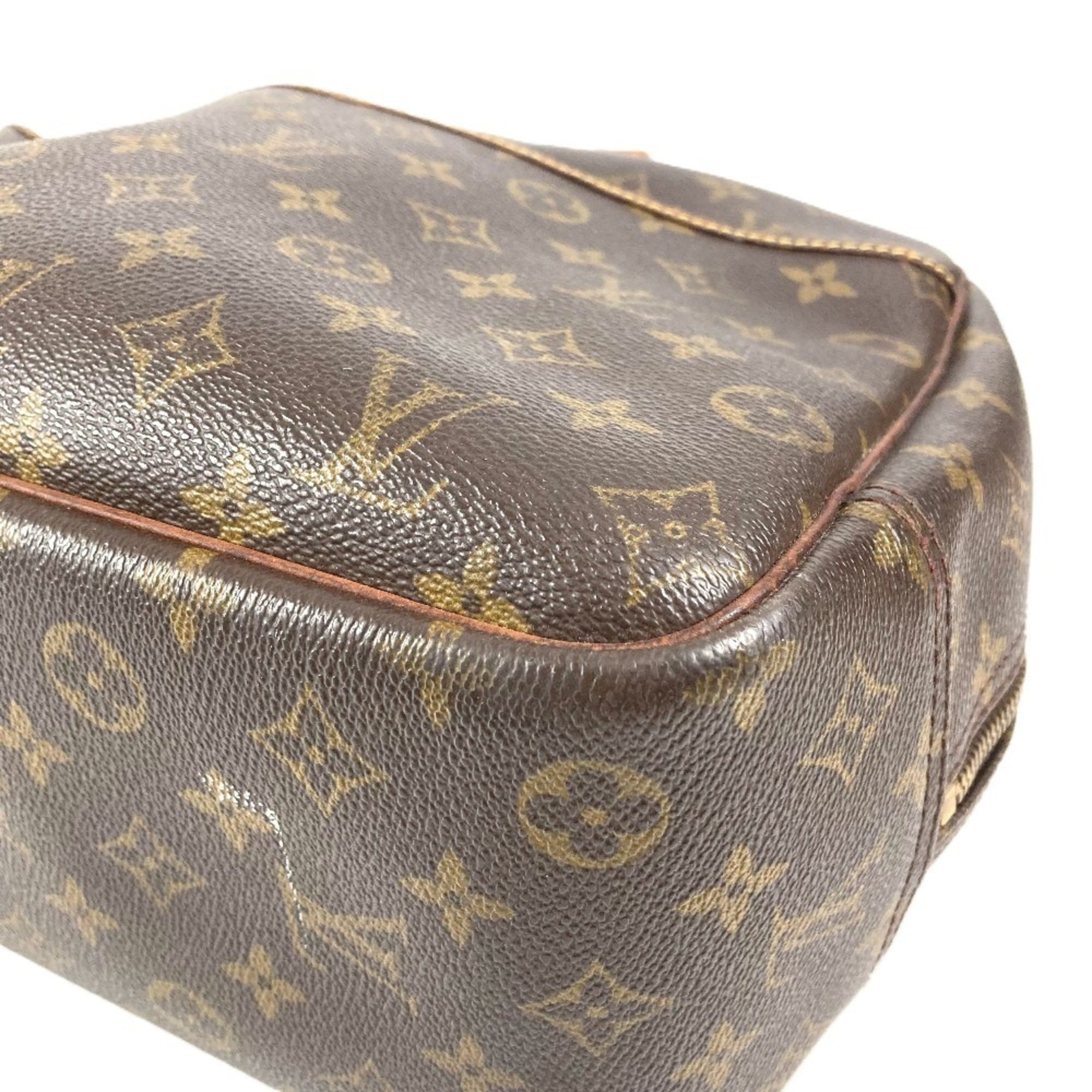 Louis Vuitton Brown Monogram Boston Bag Handbag Tote Bag (Pre-Owned)