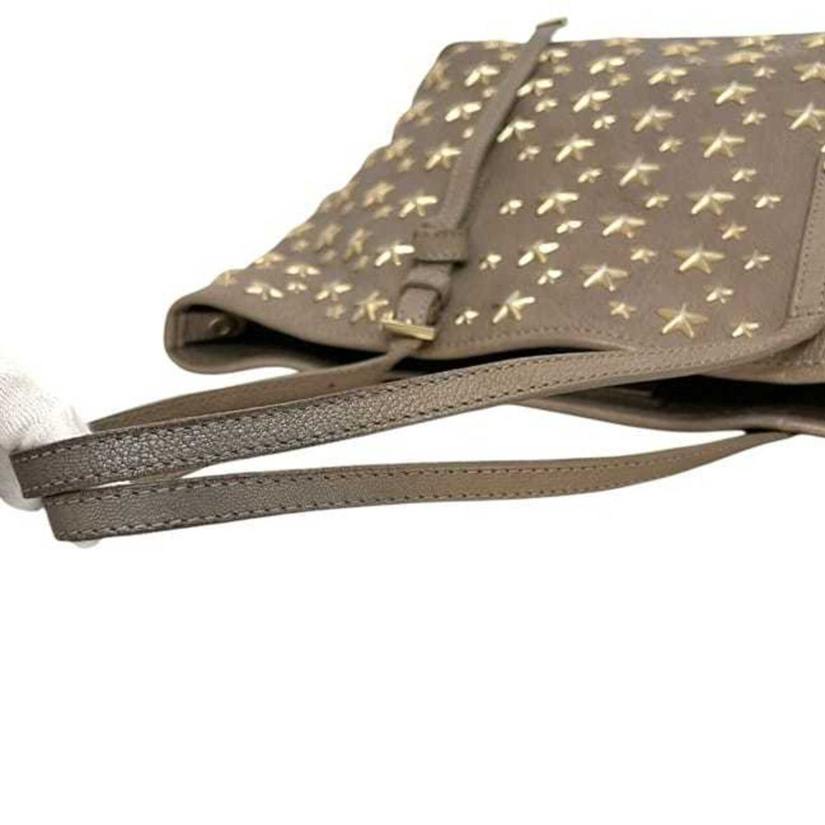 Jimmy Choo Beige Leather Tote Bag (Pre-Owned)