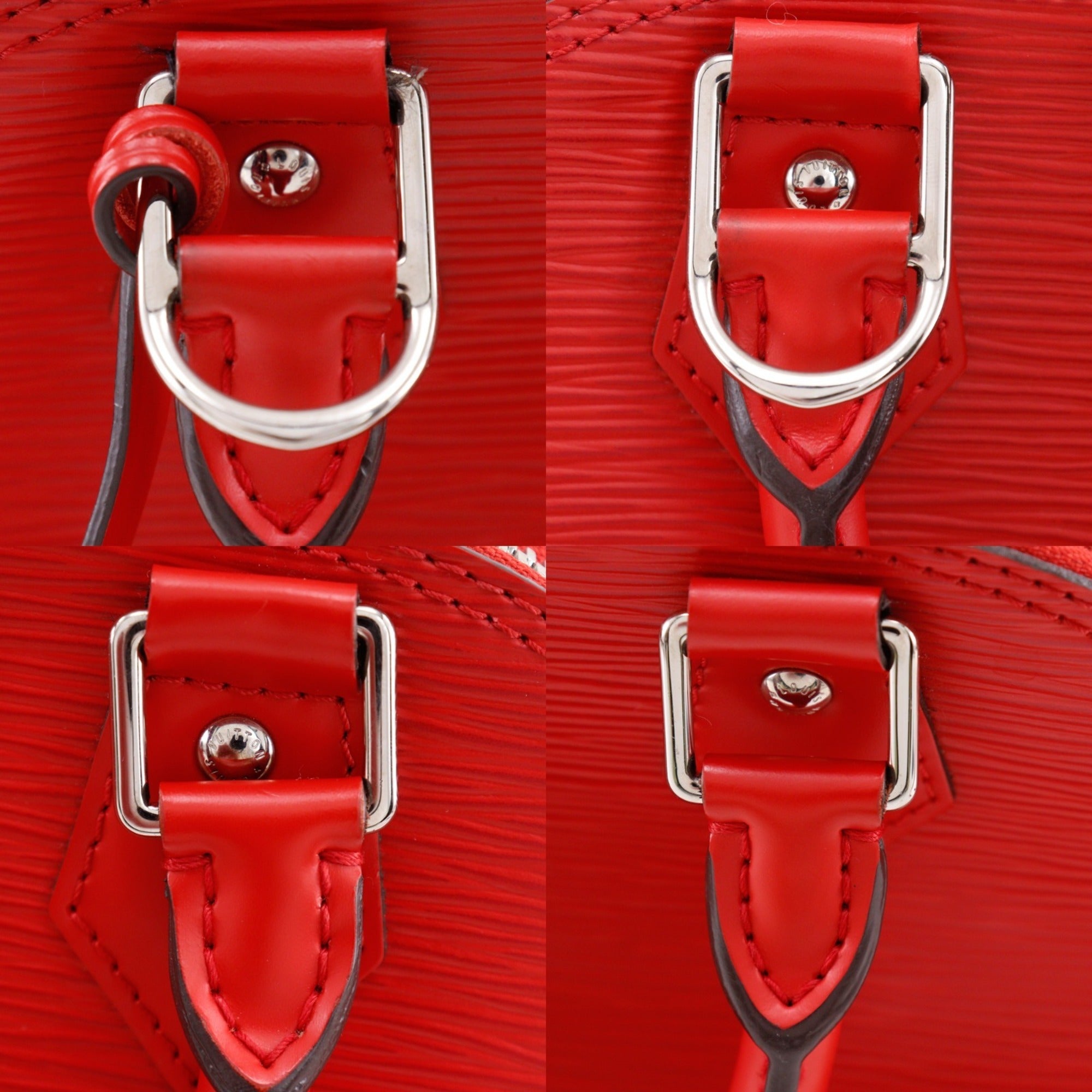 Louis Vuitton Coquelicots Red Color Epi Leather Handbag (Pre-Owned)