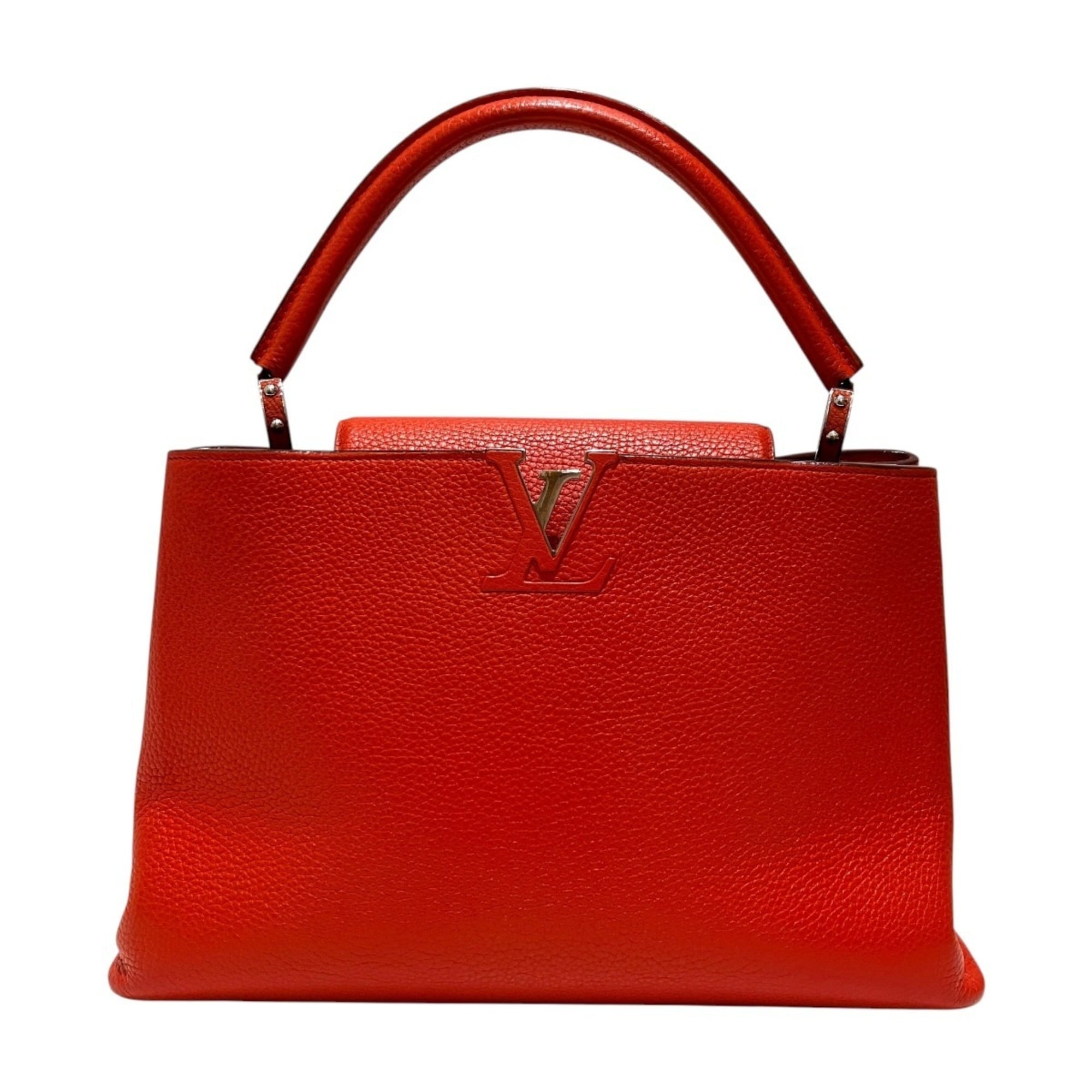 Louis Vuitton Clementine Leather Handbag (Pre-Owned)