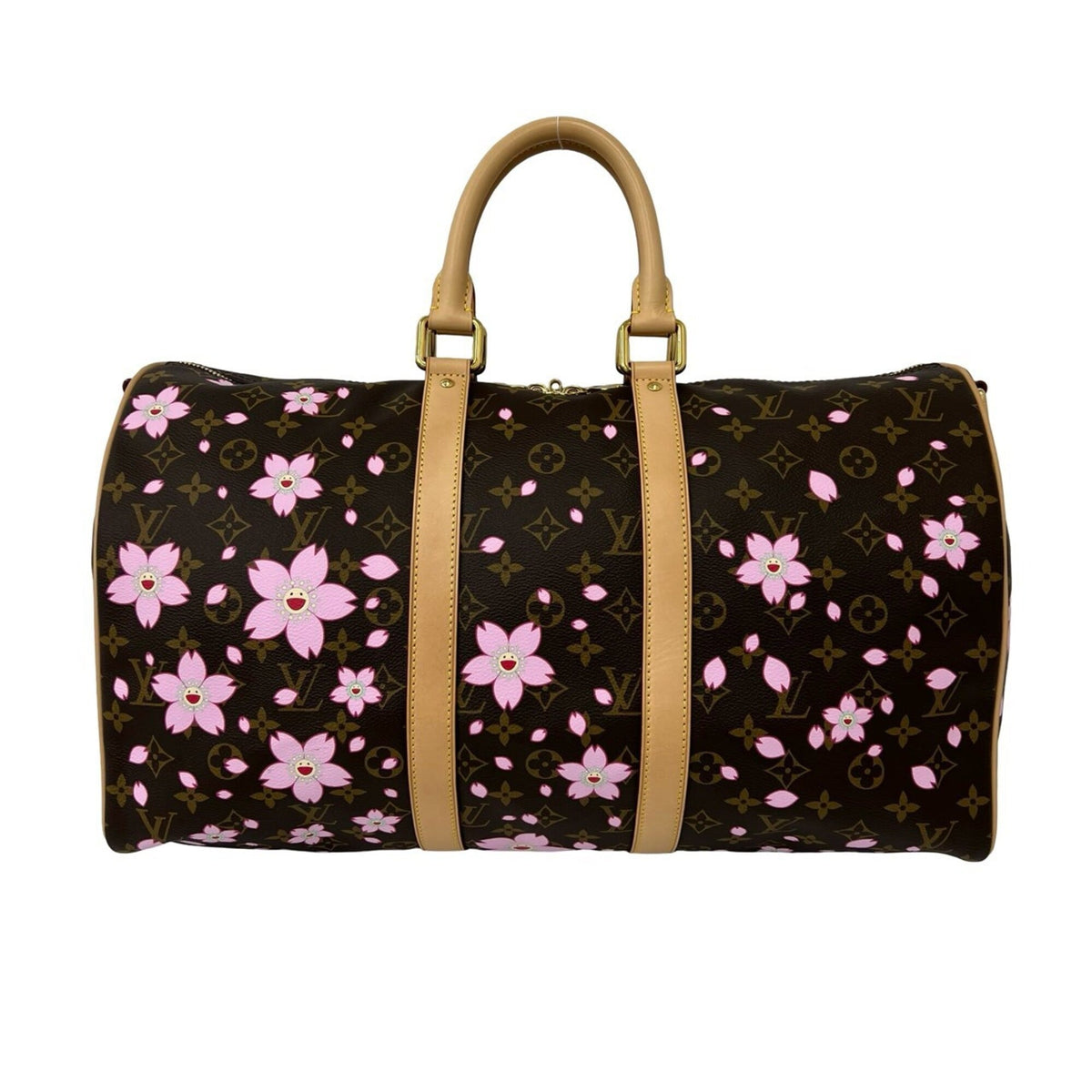 Louis Vuitton Brown Pink Leather Pvc Shoulder Bag (Pre-Owned)
