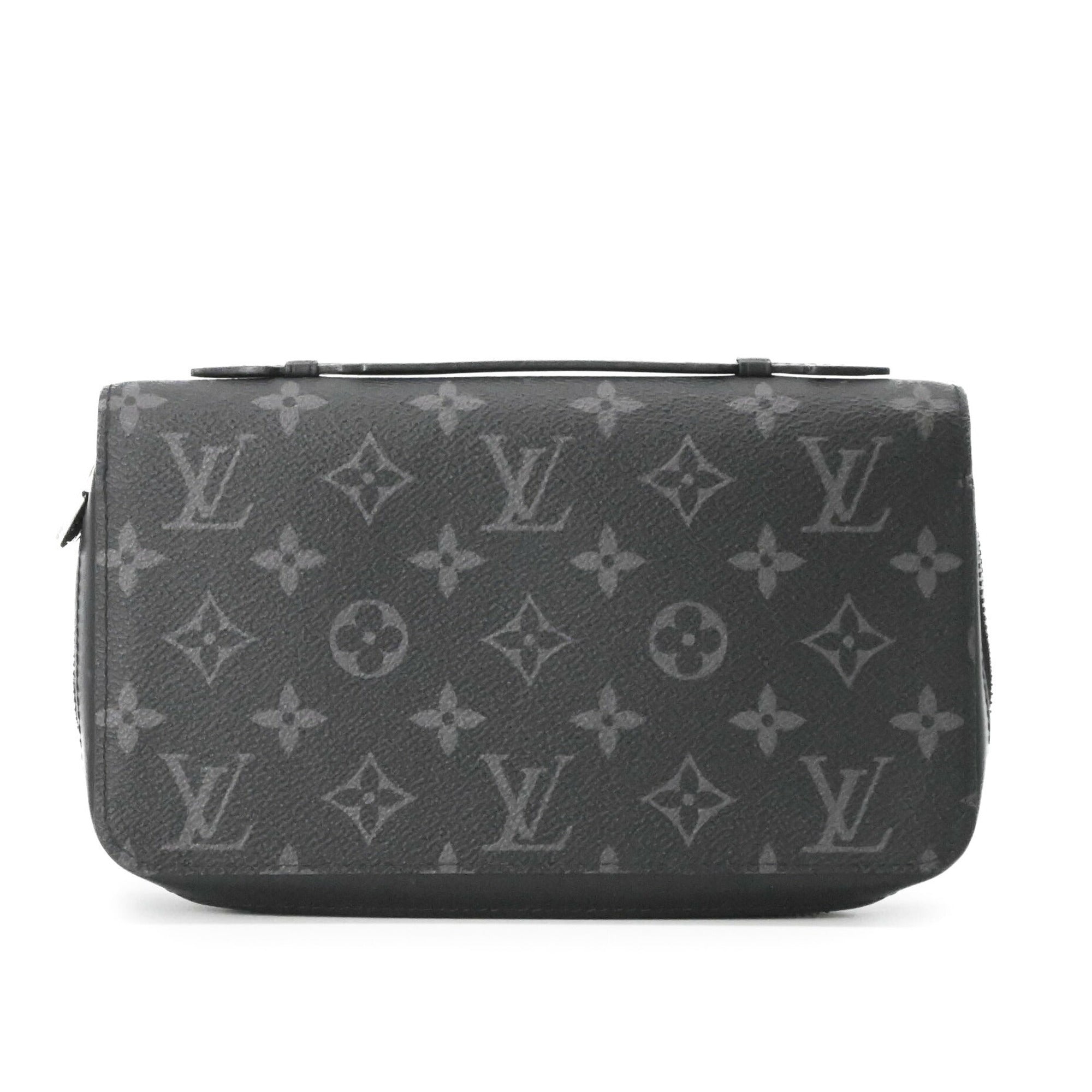 Louis Vuitton Black Monogram Eclipse Monogram Eclipse Long Wallet (Bi-Fold) (Pre-Owned)