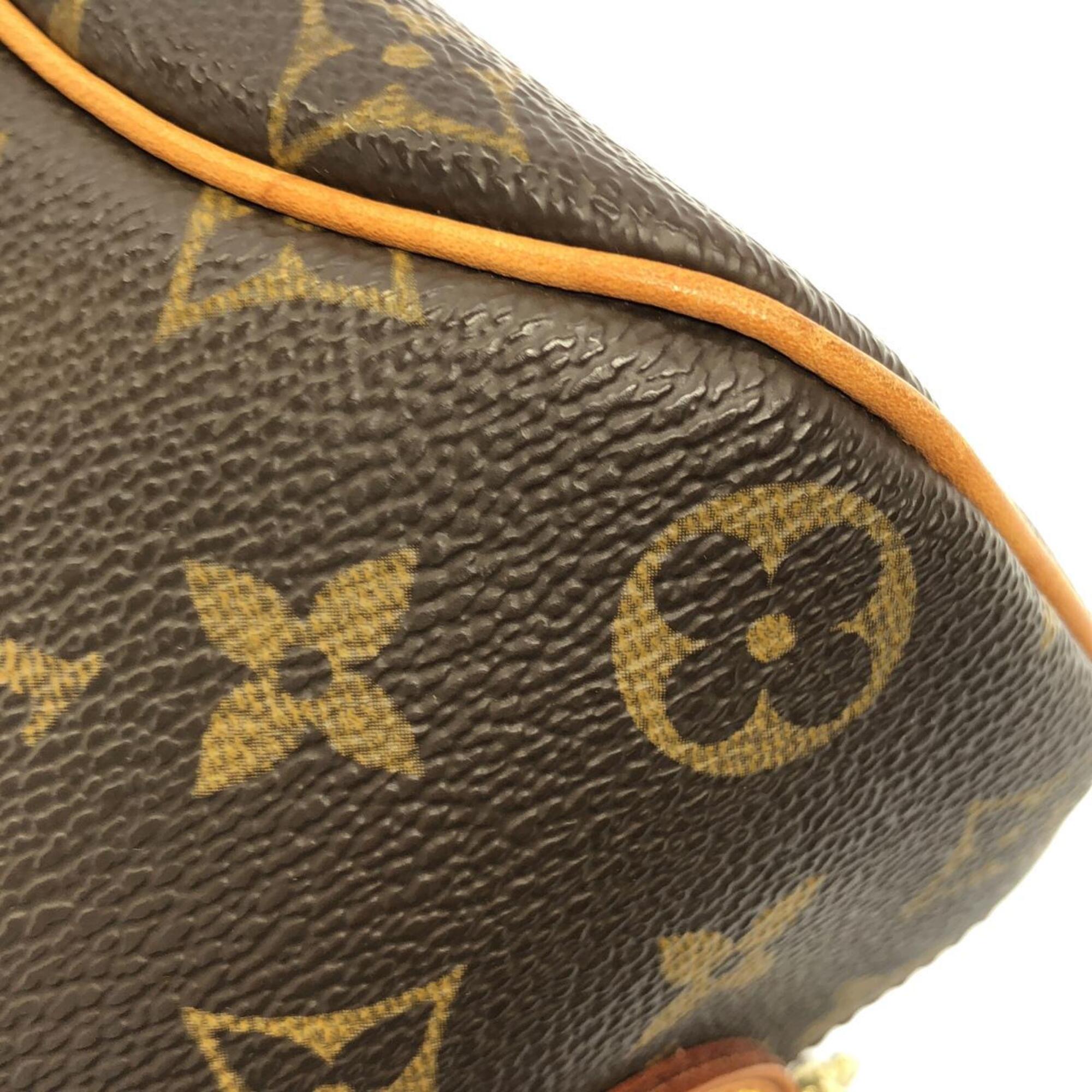 Louis Vuitton Marron Coated Canvas Shoulder Bag (Pre-Owned)