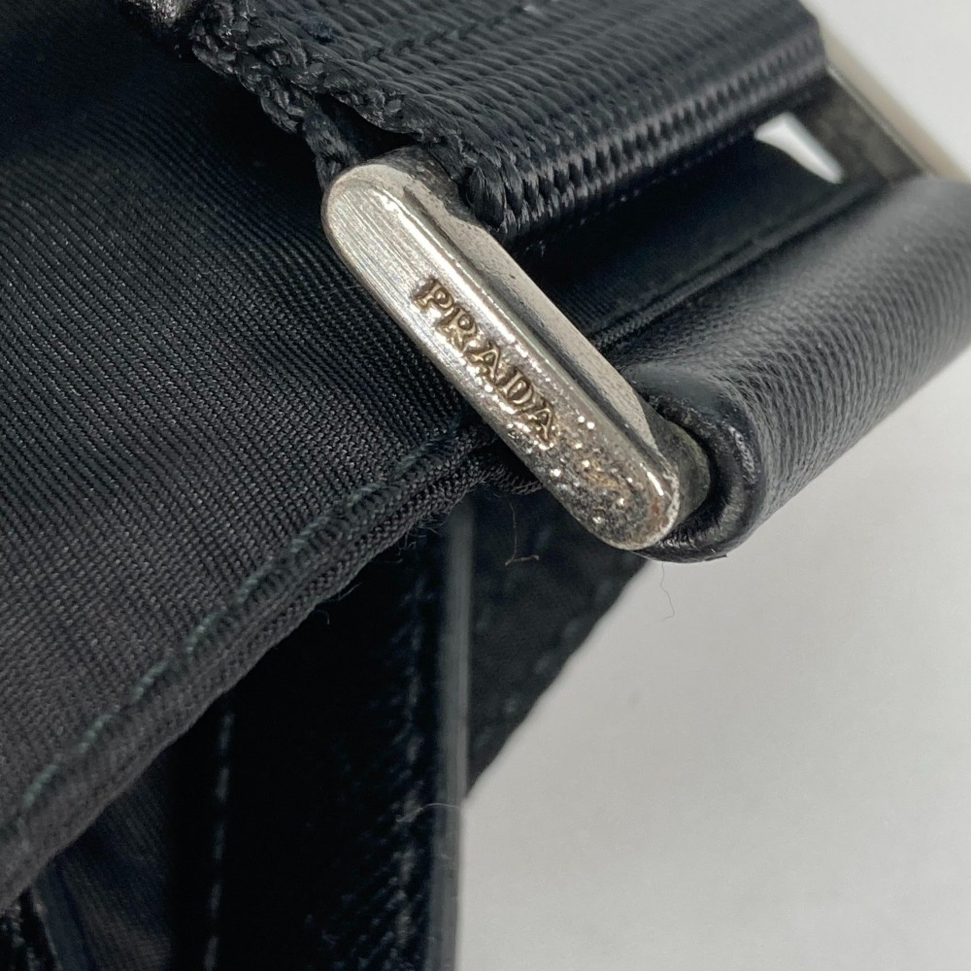 Prada Black Cloth Shoulder Bag (Pre-Owned)