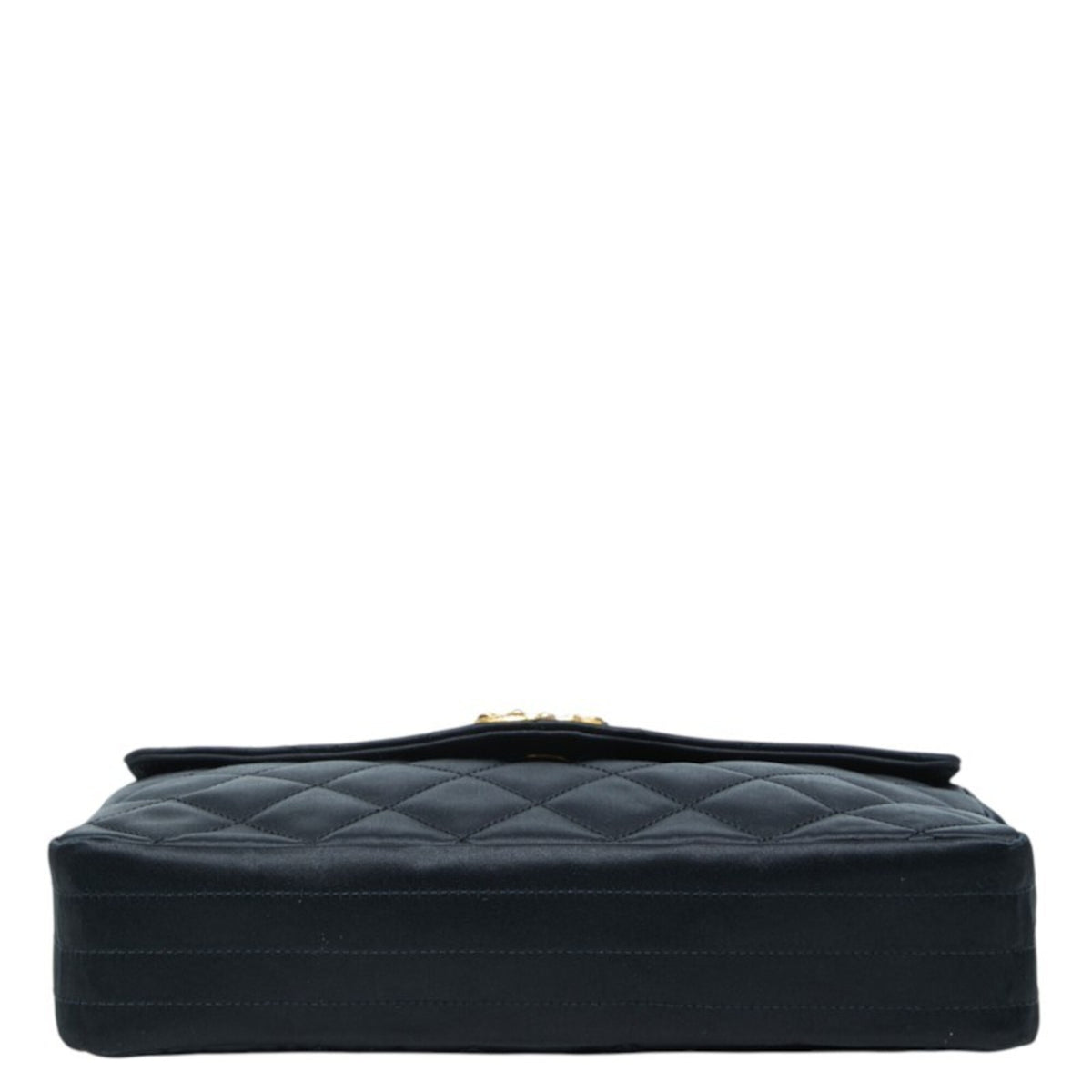 Chanel Black Satin Shoulder Bag (Pre-Owned)
