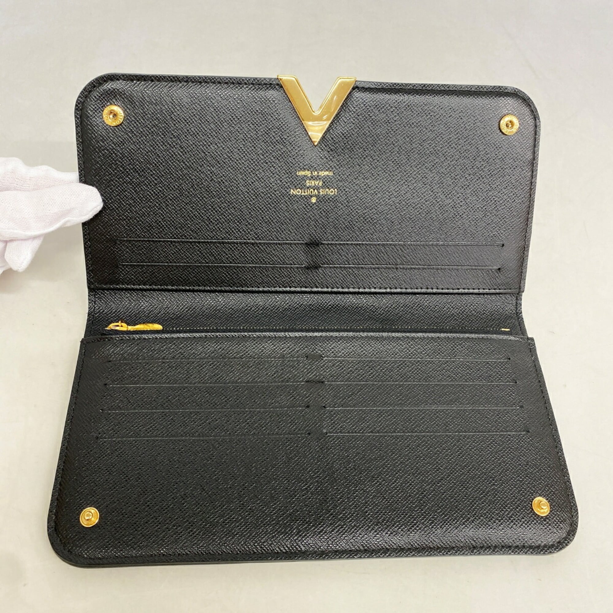 Louis Vuitton Brown Noir Long Wallet (Bi-Fold) (Pre-Owned)