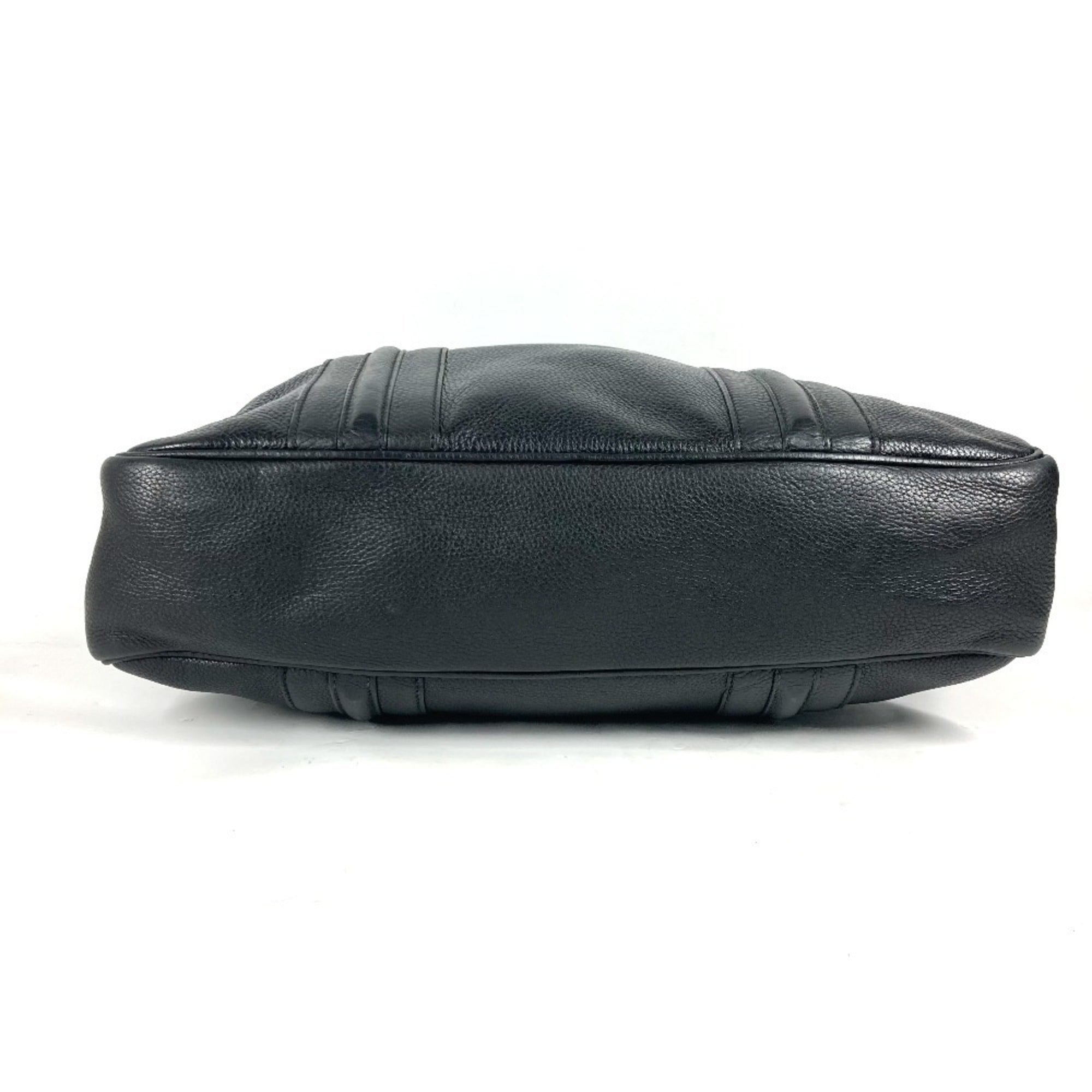 Gucci Black Leather Handbag Shoulder Bag (Pre-Owned)