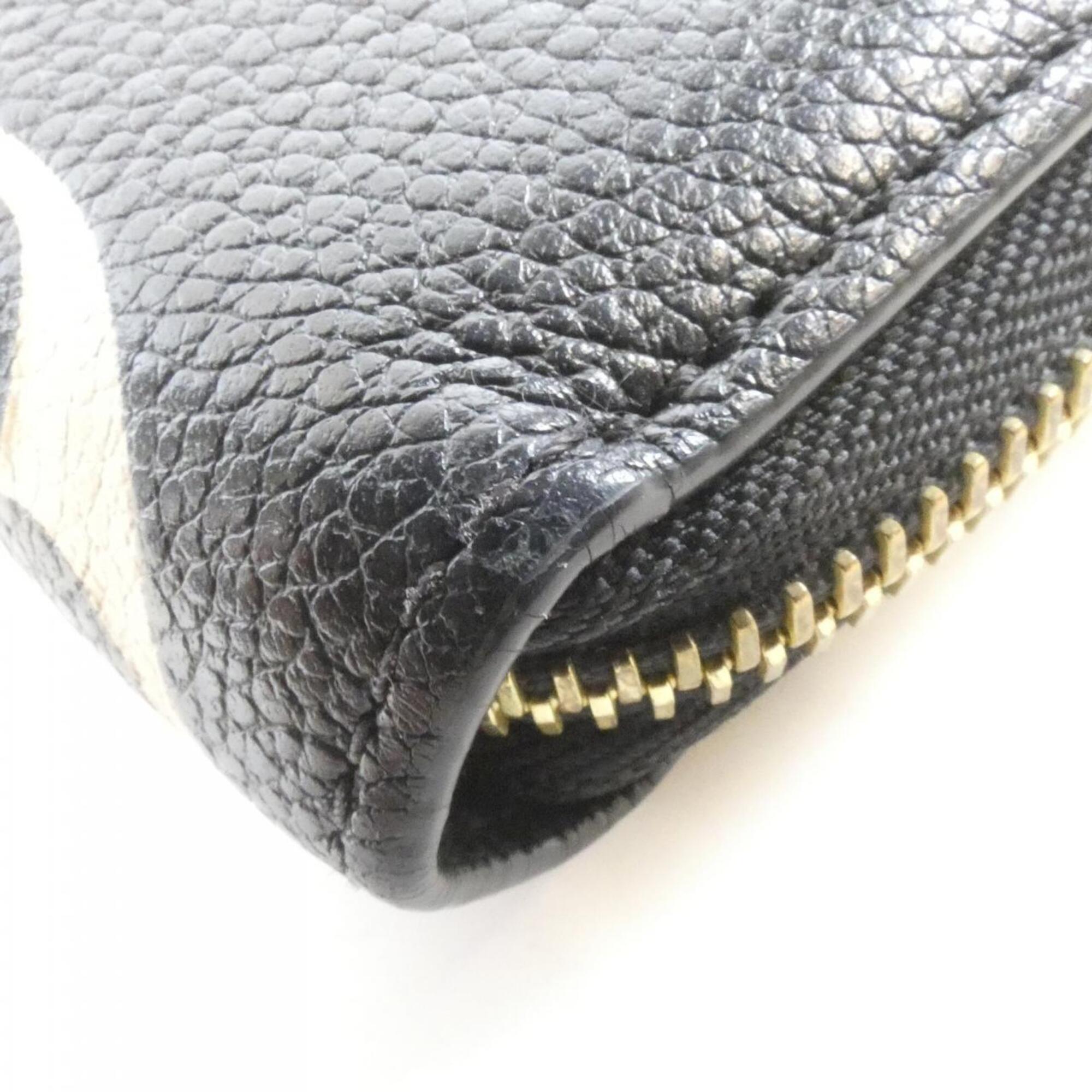 Louis Vuitton Beige Bicolor Black Monogram Monogram Empreinte Leather Long Wallet (Bi-Fold) (Pre-Owned)