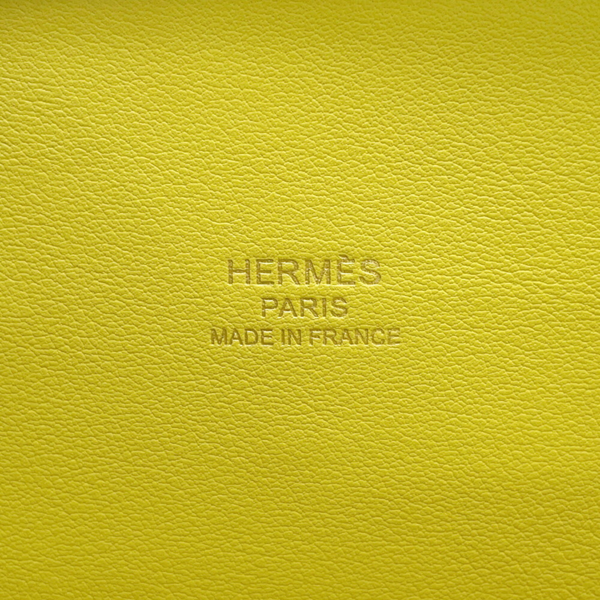 Hermes Bolide Lime Evercalf Leather Handbag (Pre-Owned)