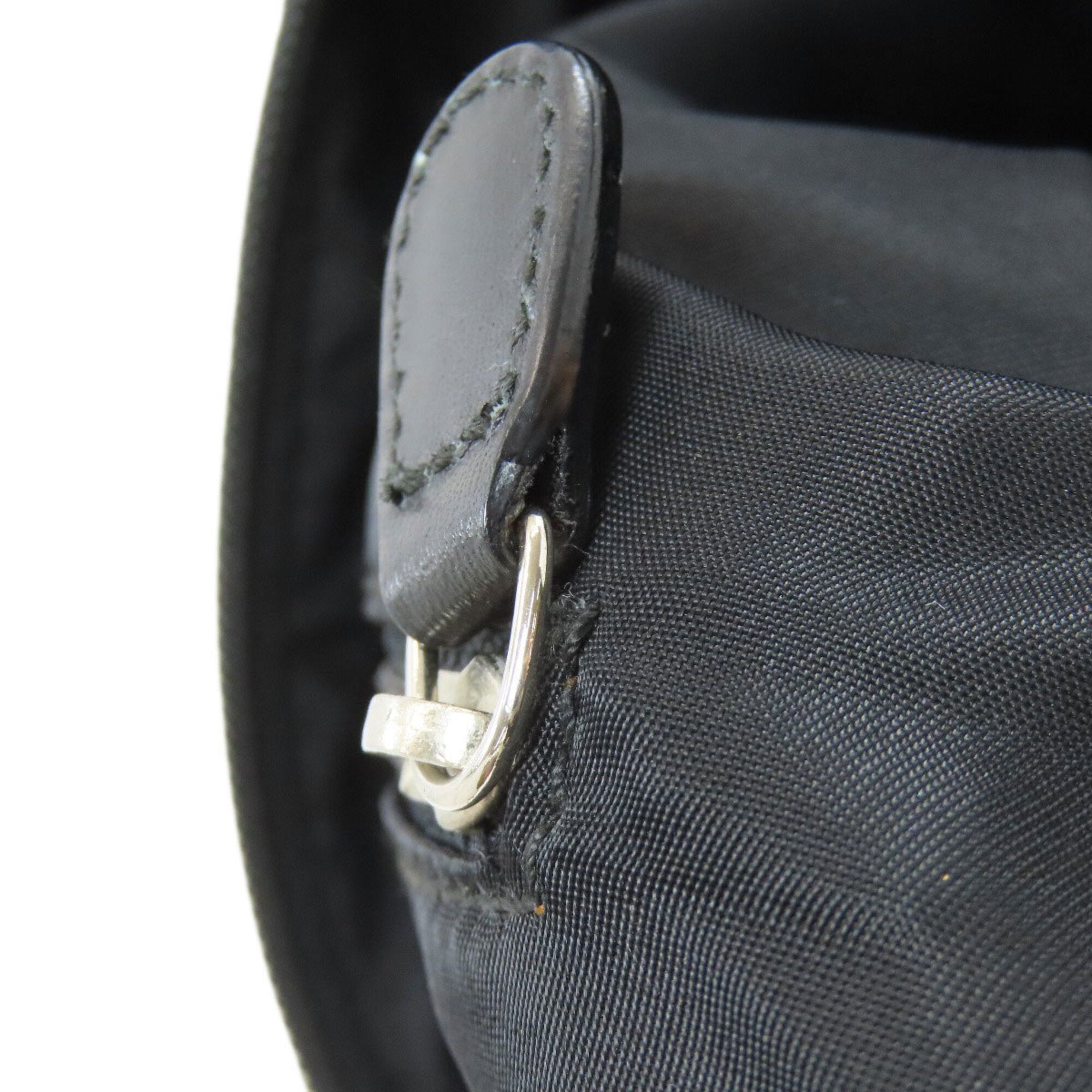 Christian Dior Trotter Black Gray Canvas Shoulder Bag (Pre-Owned)
