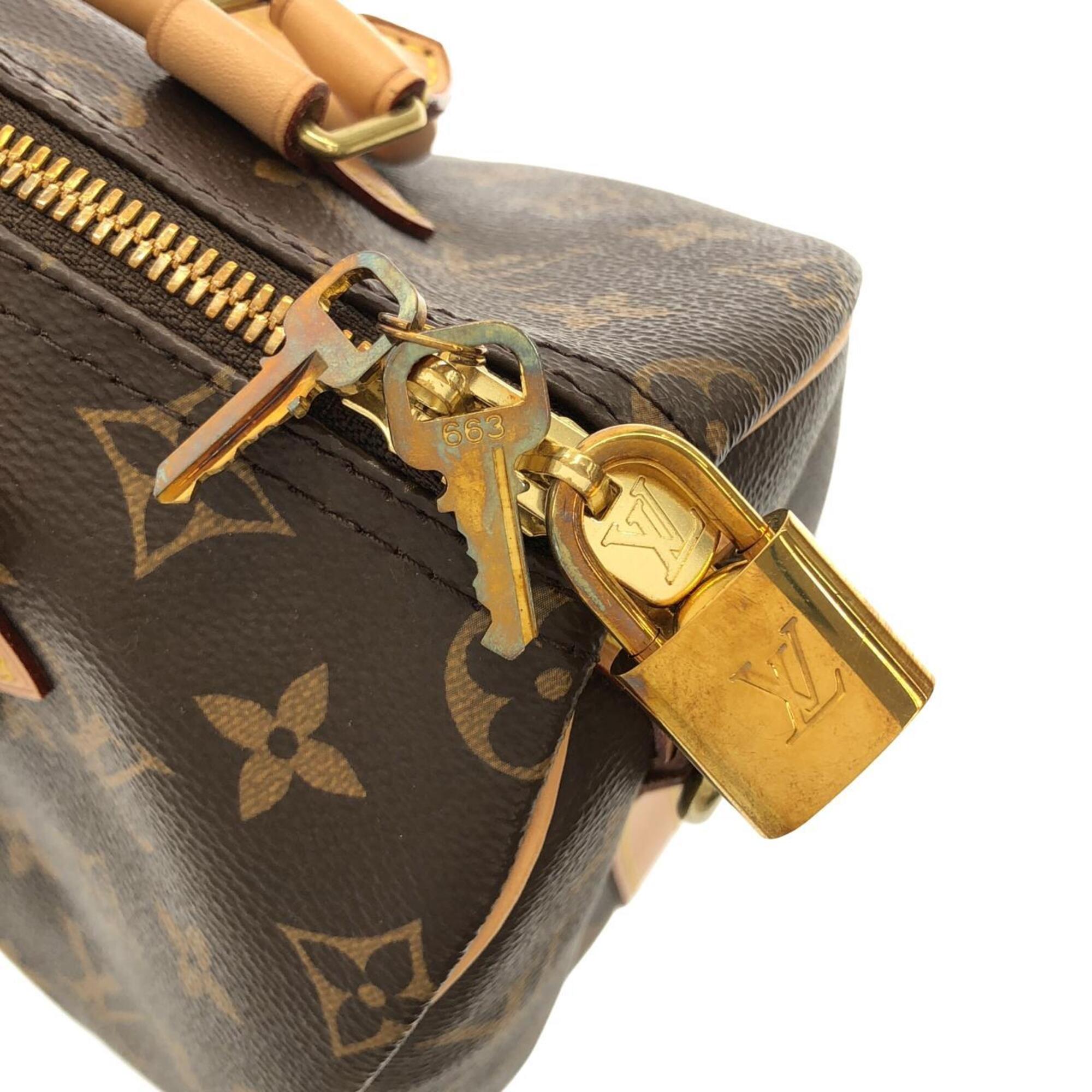 Louis Vuitton Brown Coated Canvas Boston Bag (Pre-Owned)
