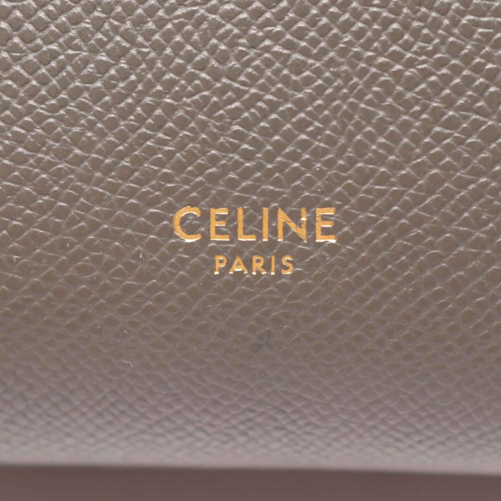Celine Gray Leather Handbag (Pre-Owned)