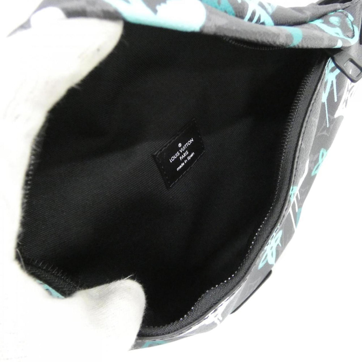 Louis Vuitton Black Coated Canvas Shoulder Bag (Pre-Owned)