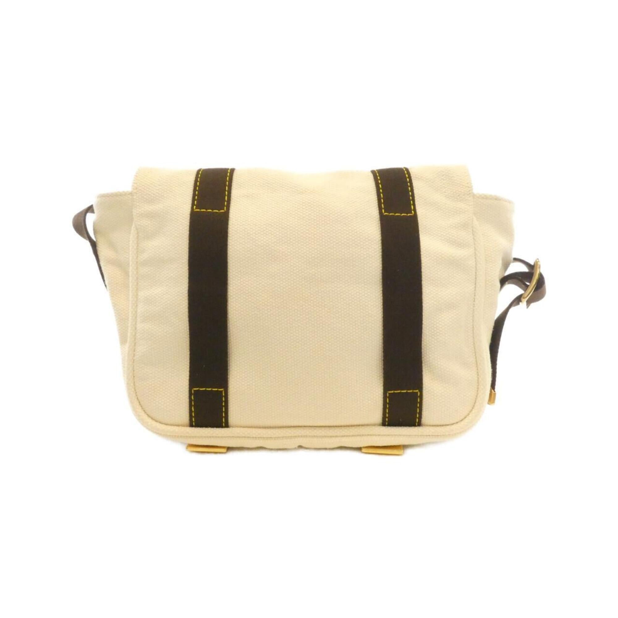 Louis Vuitton White Canvas Shoulder Bag (Pre-Owned)