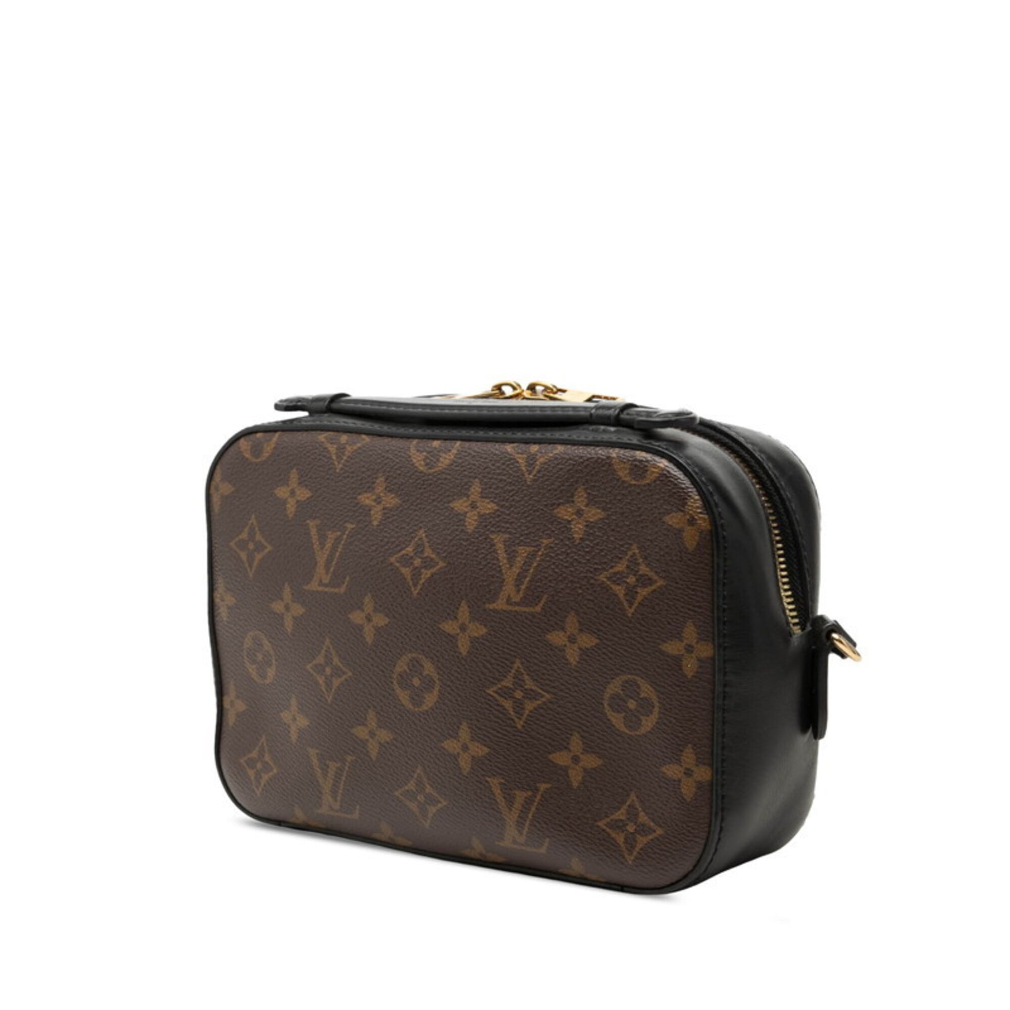Louis Vuitton Monogram Black Brown Noir Pvc Leather Handbag Shoulder Bag (Pre-Owned)