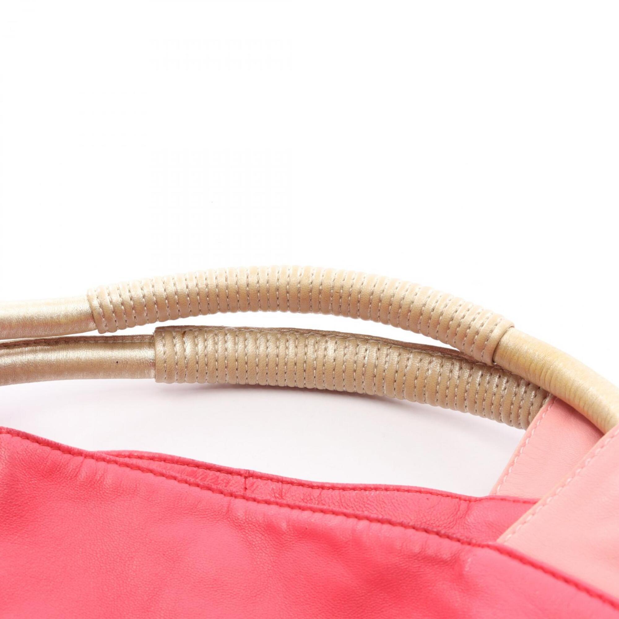 Loewe Orange Pink Leather Handbag (Pre-Owned)