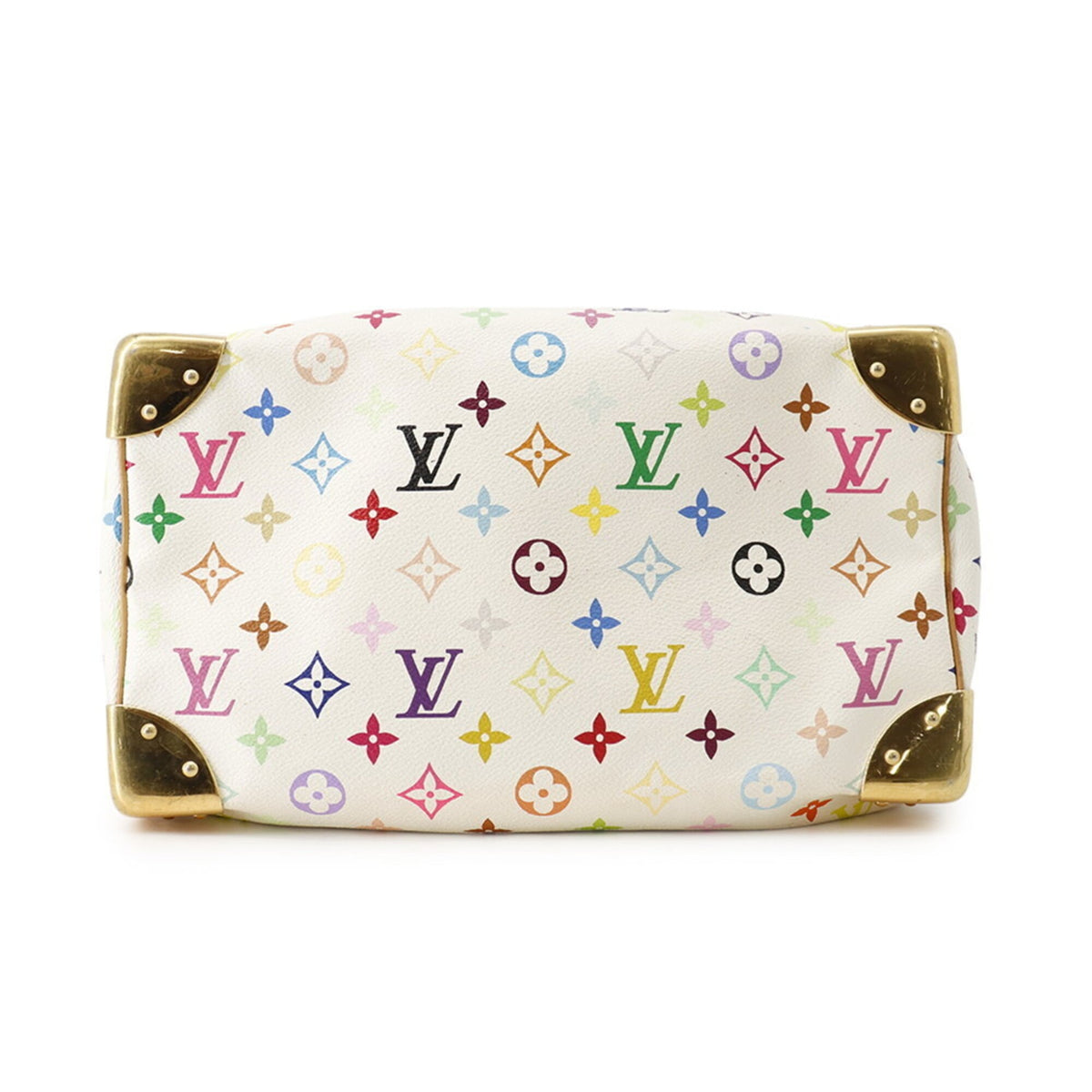 Louis Vuitton Blanc Red Color Monogram Multicolore Handbag (Pre-Owned)