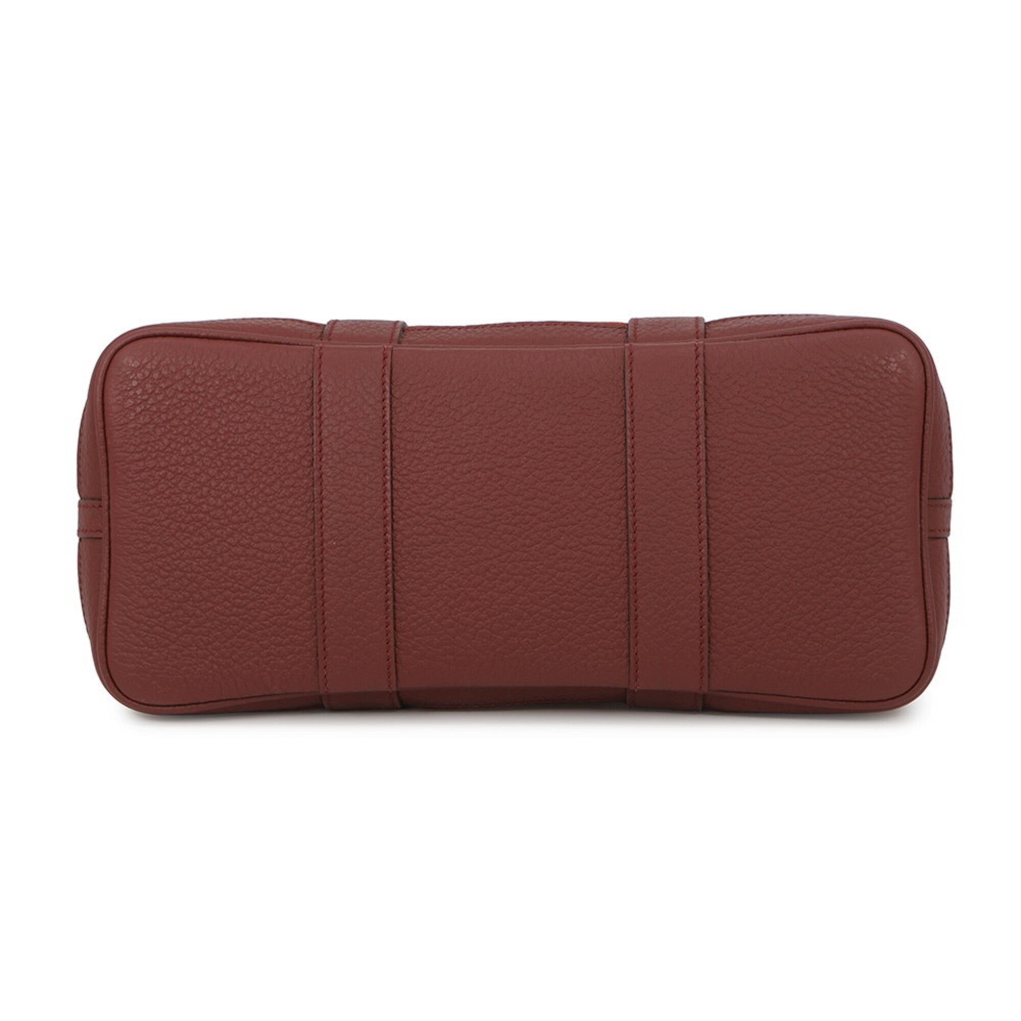 Hermes Rouge H Negonda Leather Handbag Tote Bag (Pre-Owned)