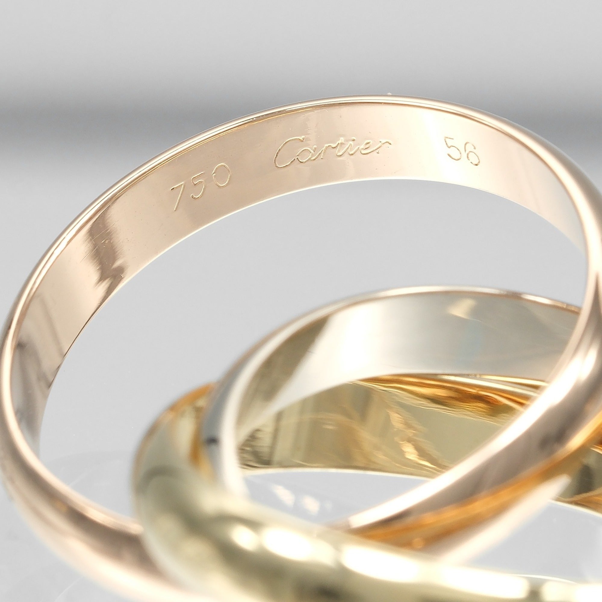 Cartier Yellow Gold (18K) Pink Gold (18K) White Gold (18K) Band Ring (Pre-Owned)