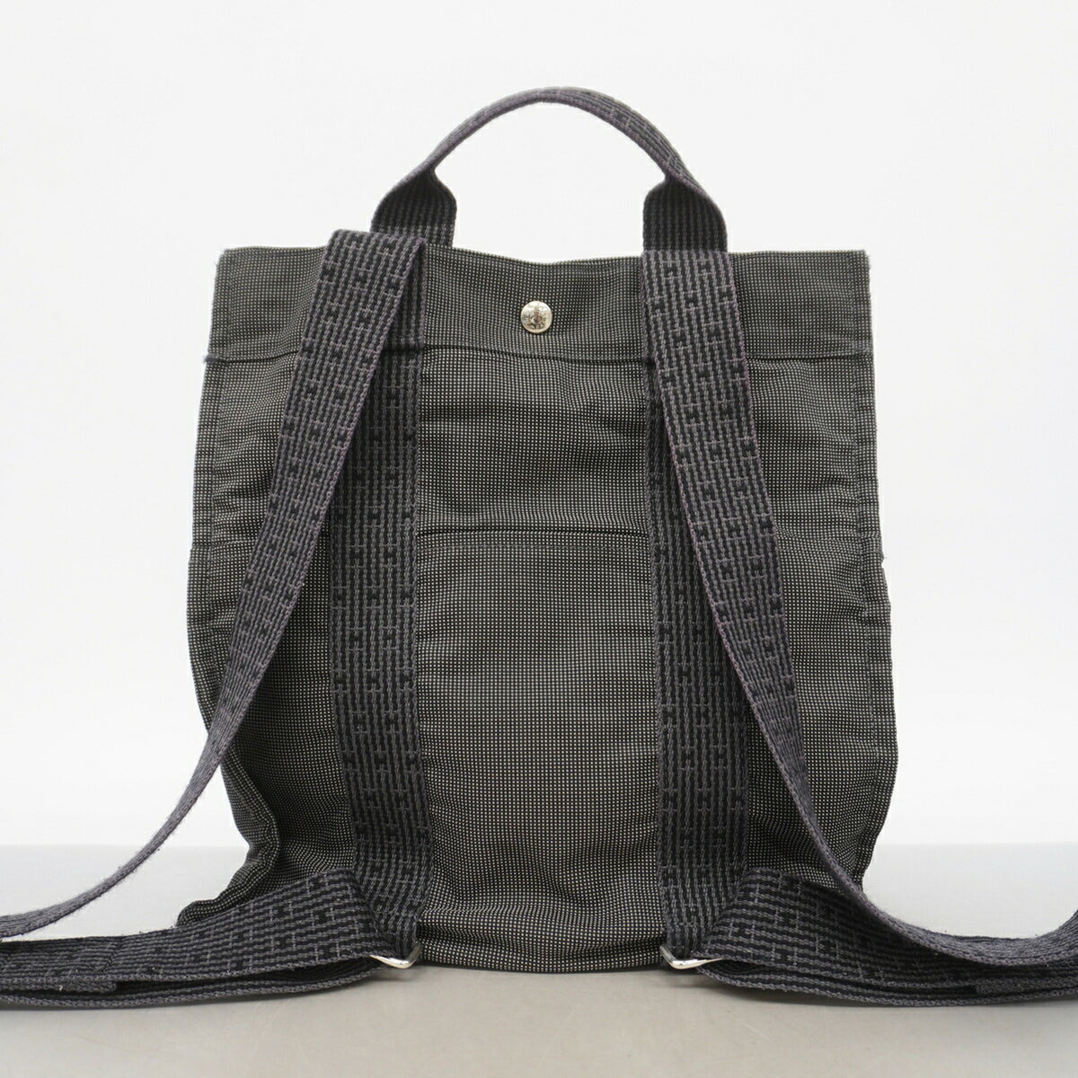 Hermes Gray Nylon Backpack (Pre-Owned)