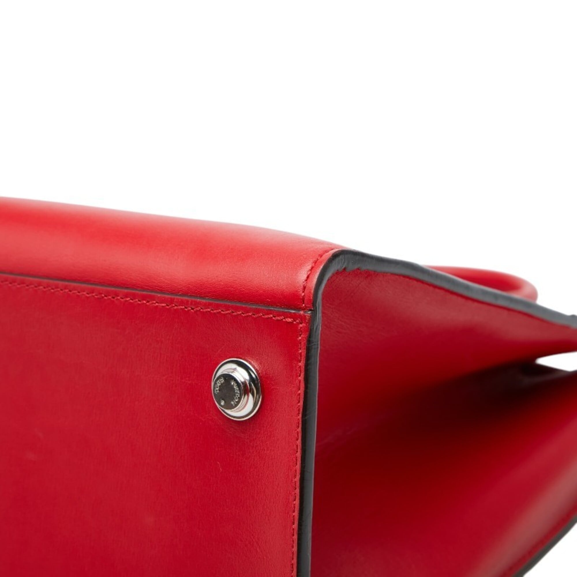 Louis Vuitton Red Color Leather Handbag (Pre-Owned)