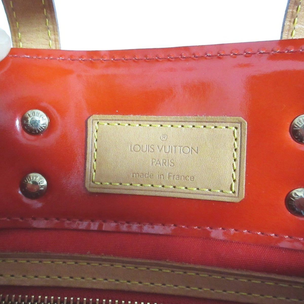 Louis Vuitton Red Color Handbag Tote Bag (Pre-Owned)