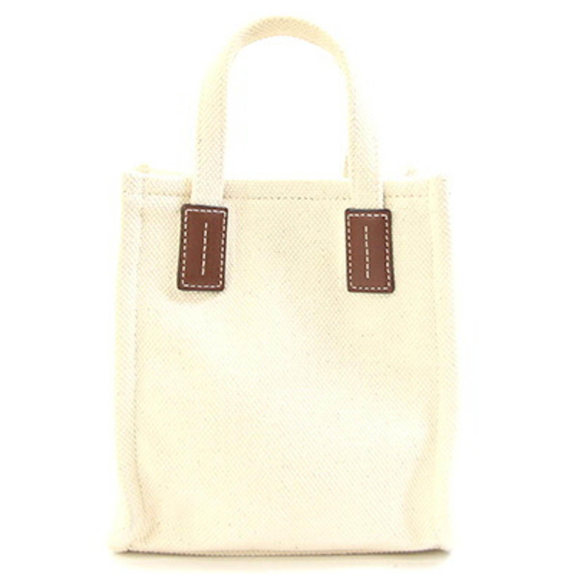 Bally Brown Cotton Canvas Leather Handbag Pochette (Pre-Owned)