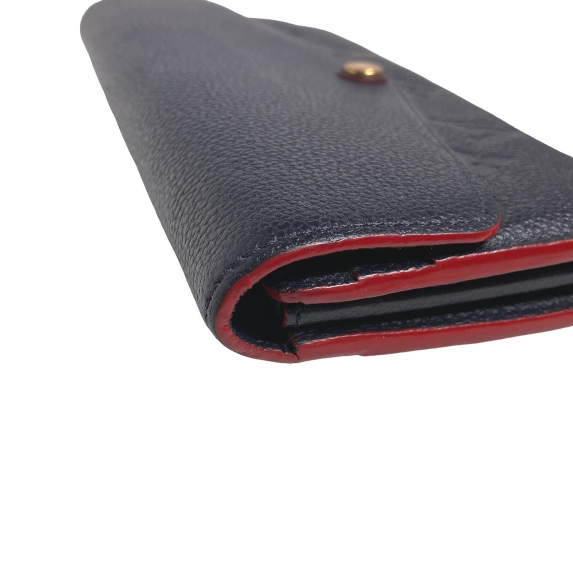 Louis Vuitton Marine Rouge Monogram Empreinte Long Wallet (Bi-Fold) (Pre-Owned)