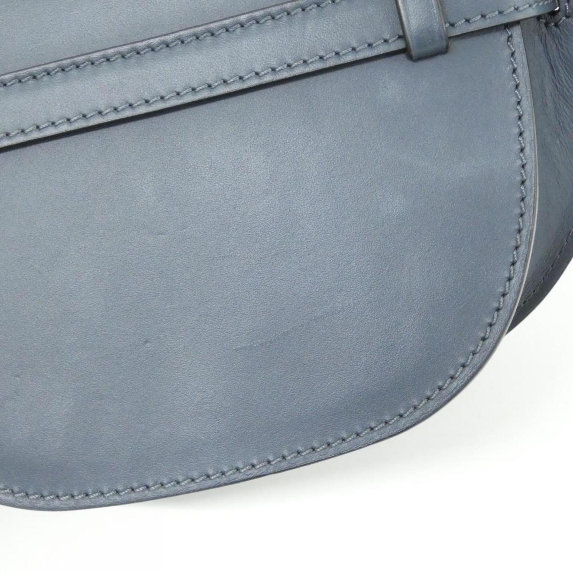 Loewe Blue Leather Shoulder Bag (Pre-Owned)