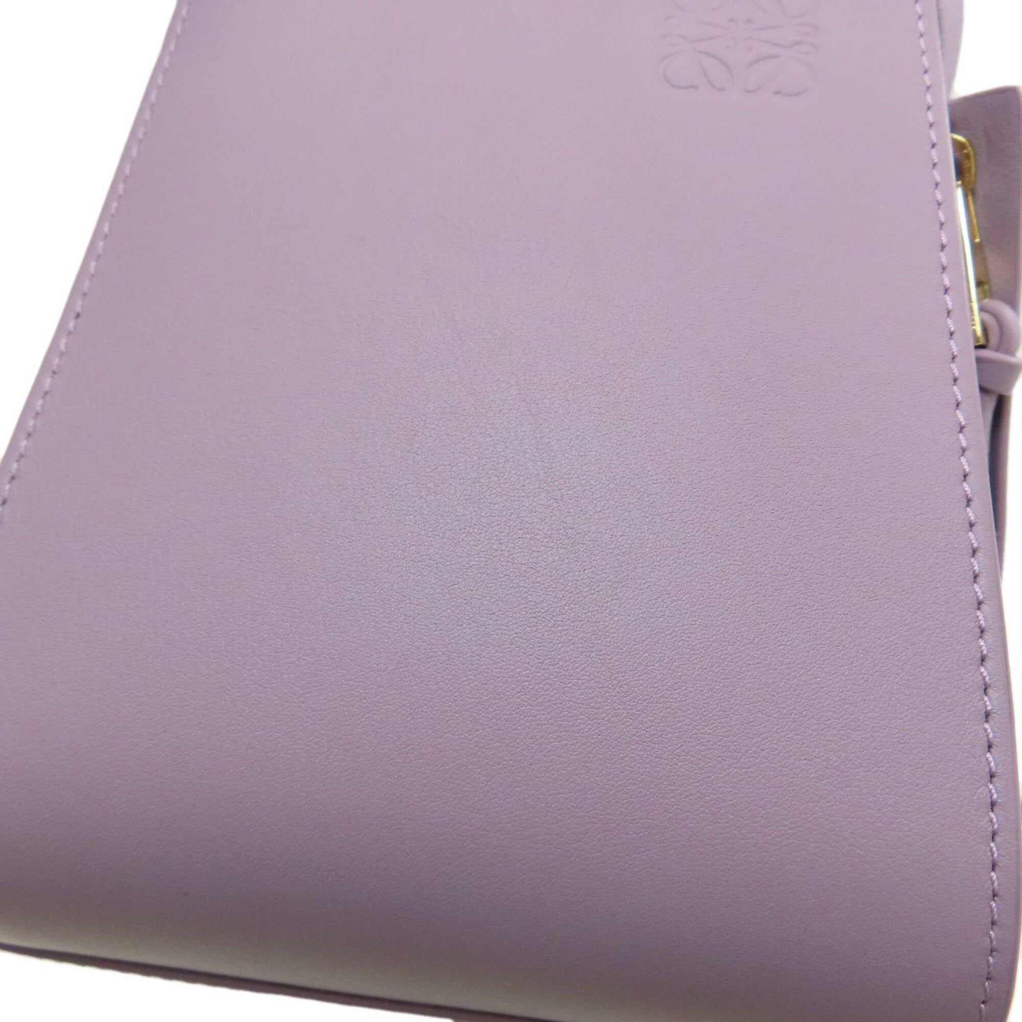 Loewe Hammock Purple Leather Handbag (Pre-Owned)