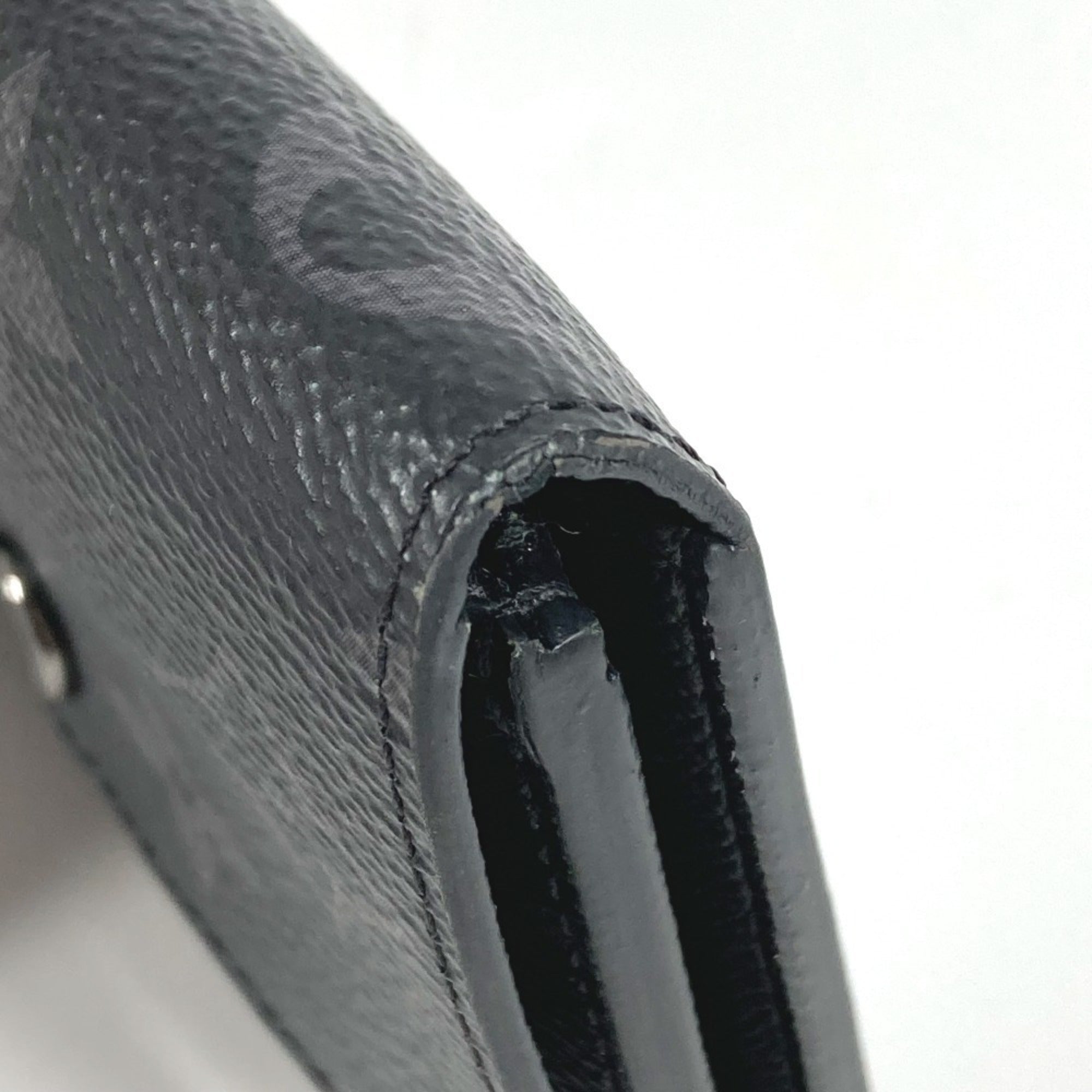 Louis Vuitton Black Monogram Eclipse Monogram Eclipse Wallet (Tri-Fold) (Pre-Owned)