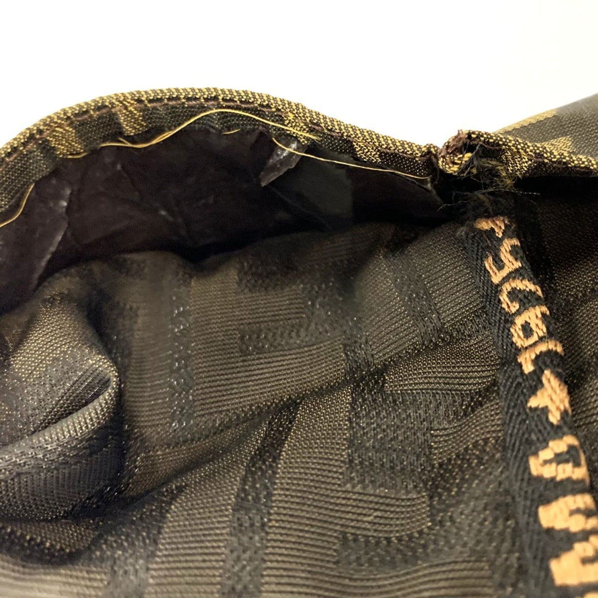 Fendi Brown Nylon Shoulder Bag Tote Bag (Pre-Owned)