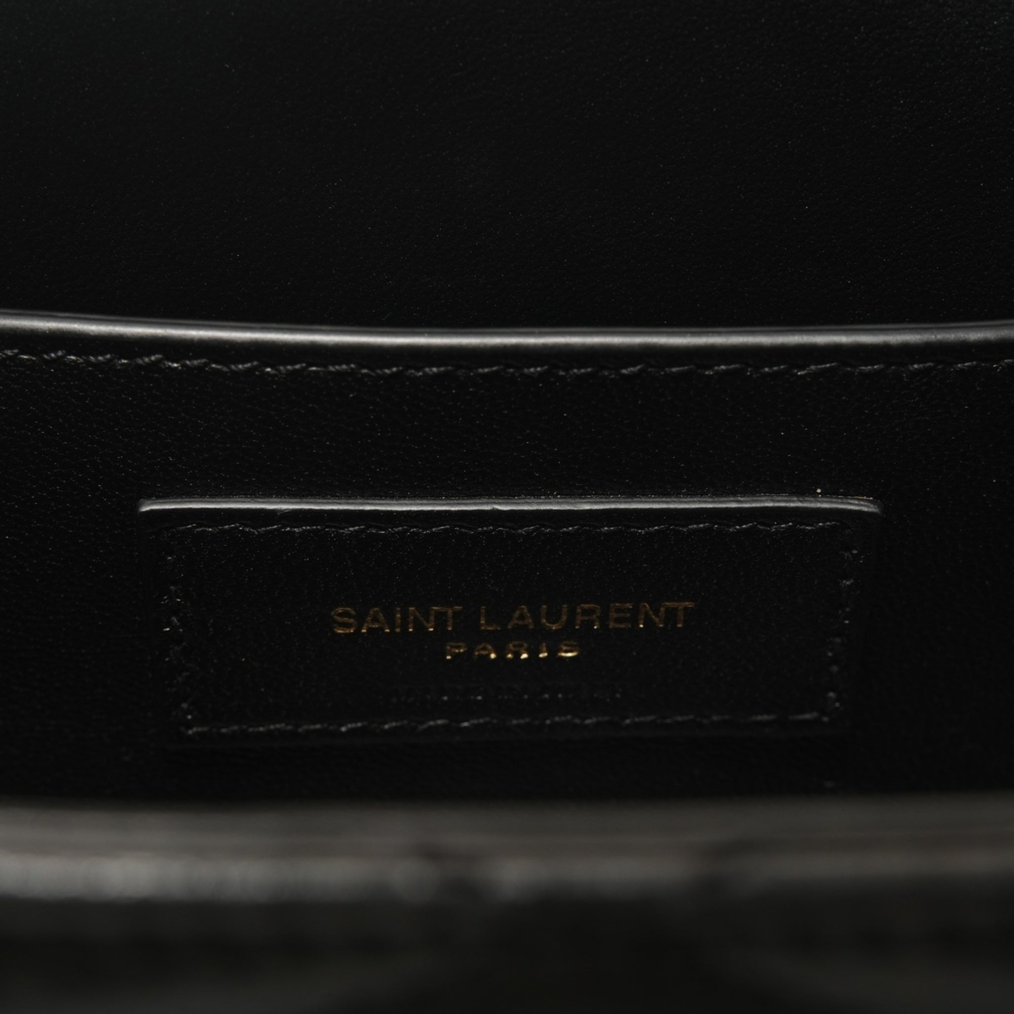 Yves Saint Laurent Cassandre Black Quilting Shoulder Bag (Pre-Owned)