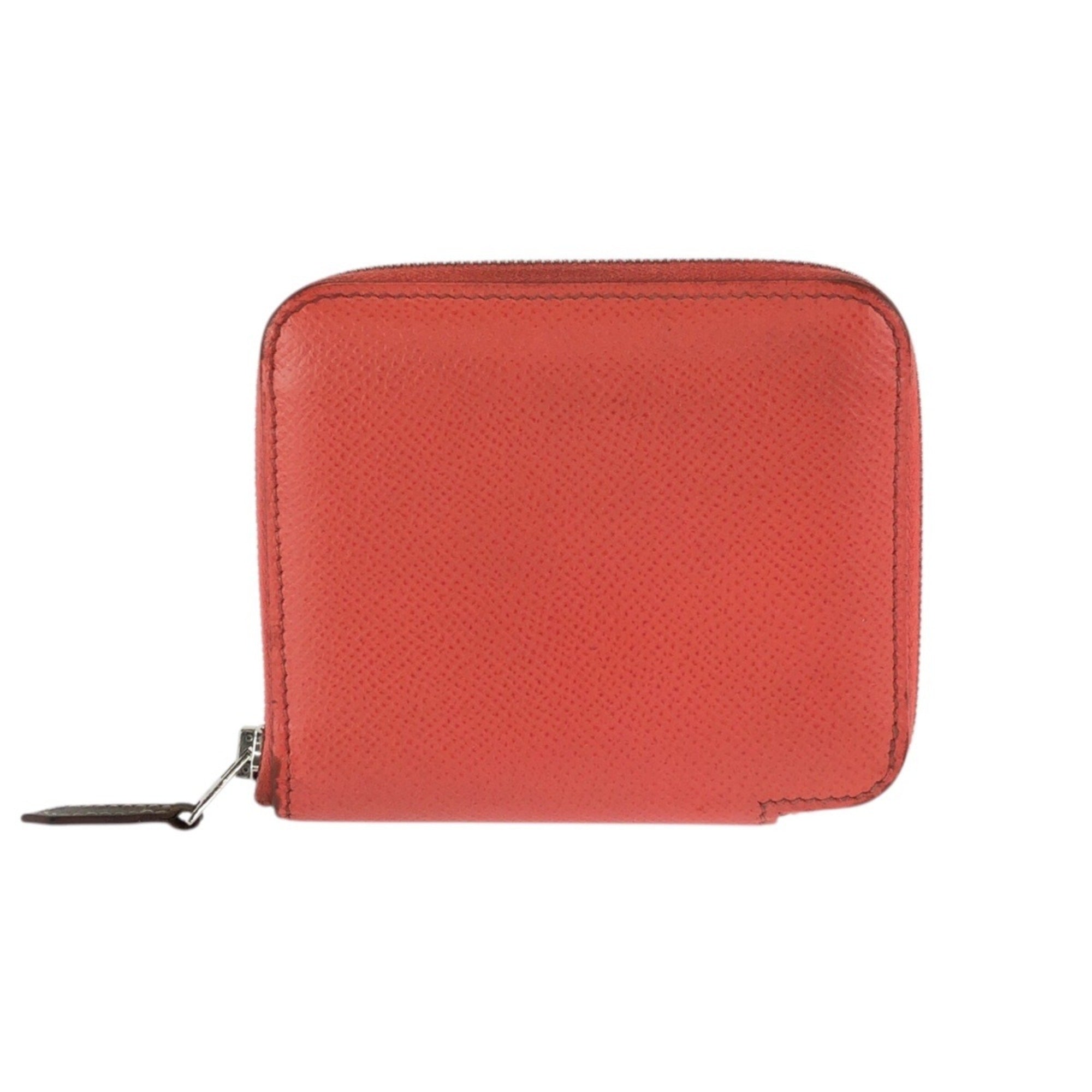 Hermes Orange Rose Jaipur Epsom Leather Coin Purse/Coin Case (Pre-Owned)