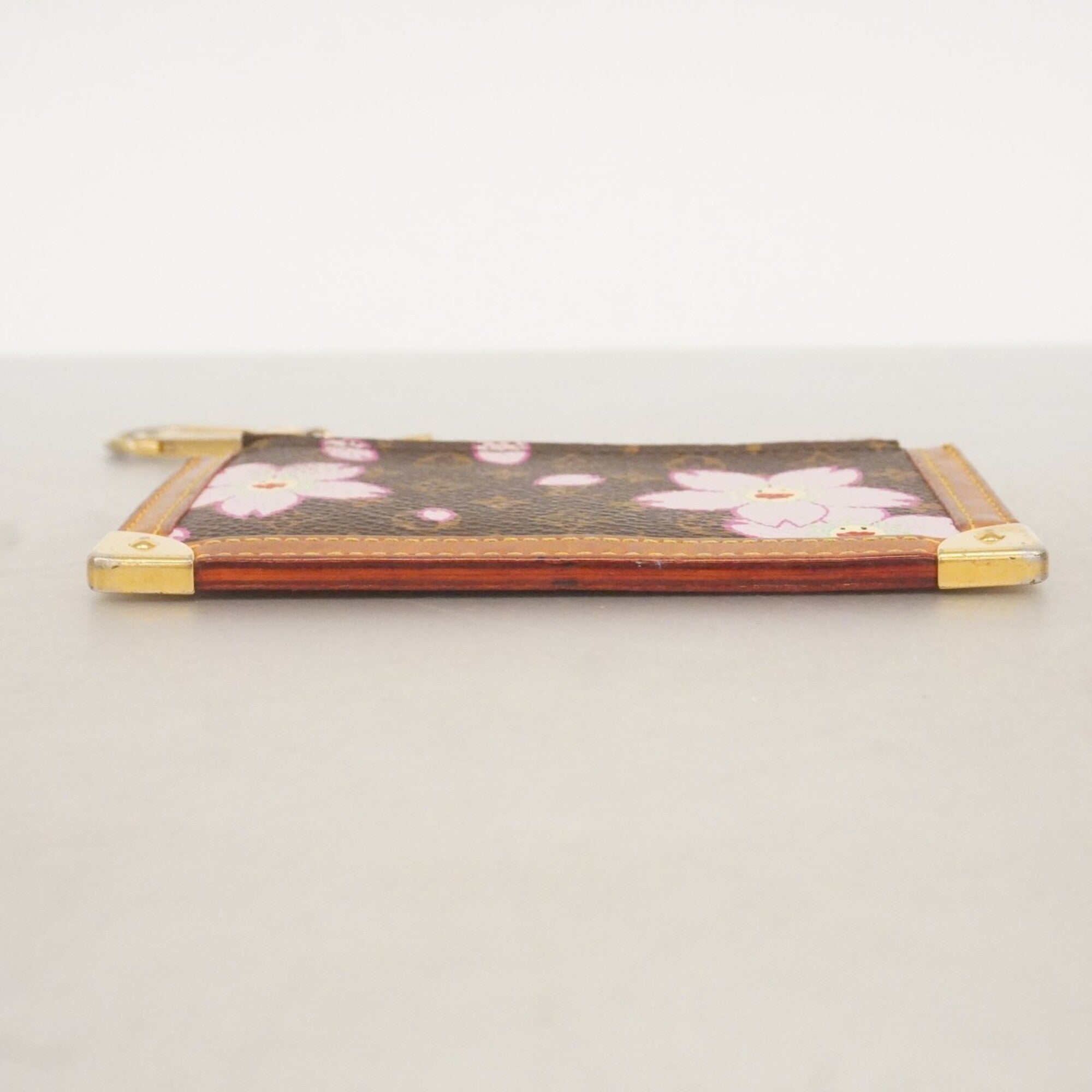 Louis Vuitton Brown Pink Coin Purse/Coin Case (Pre-Owned)
