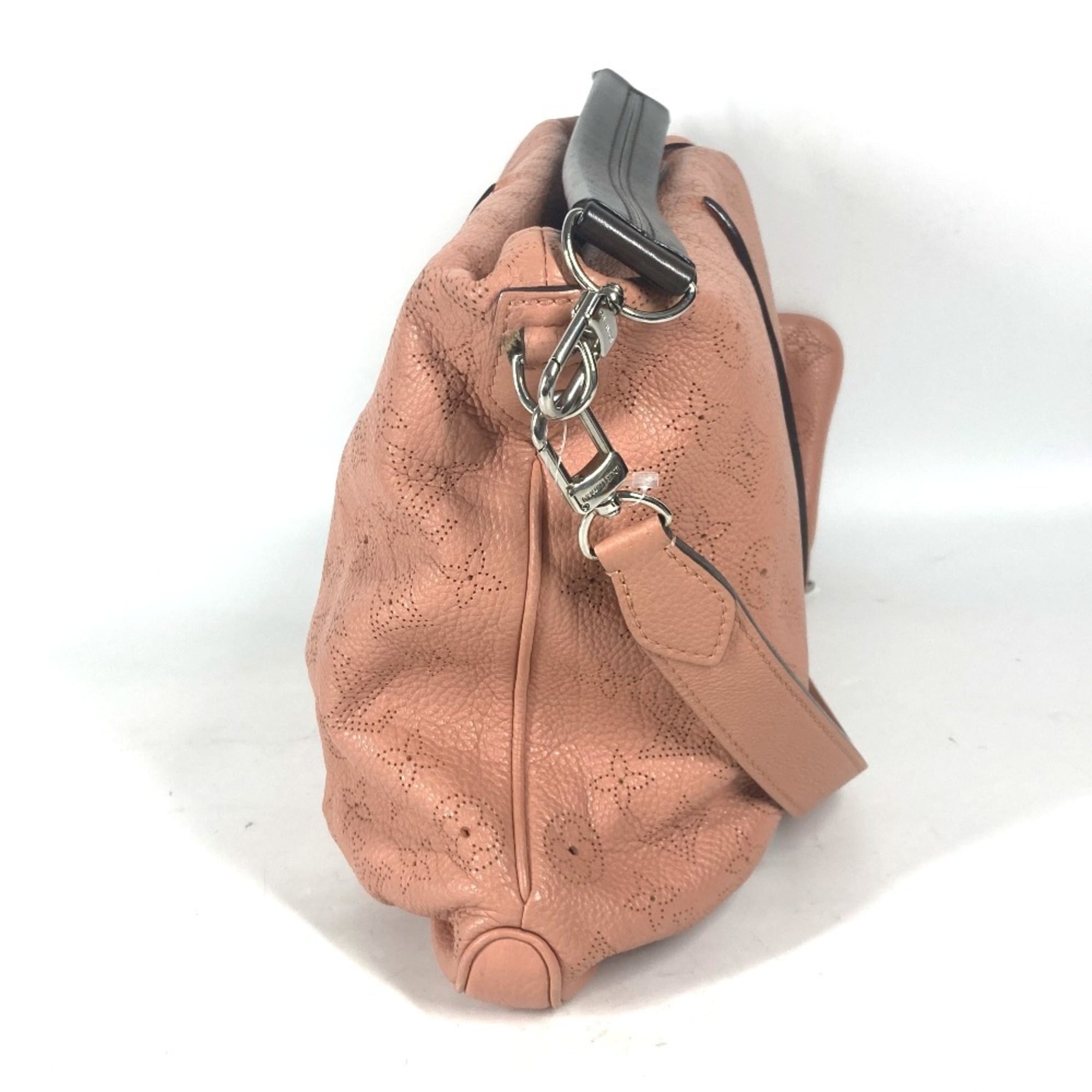 Louis Vuitton Pink Rose Mahina Leather Handbag Shoulder Bag Tote Bag (Pre-Owned)