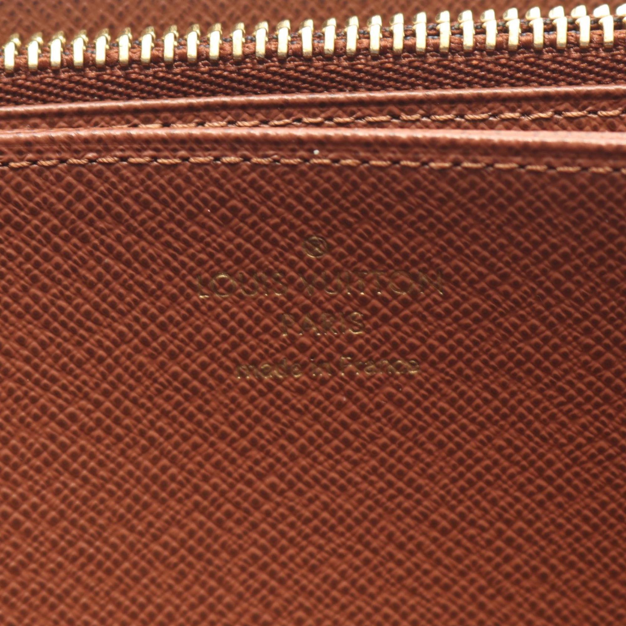 Louis Vuitton Brown Monogram Coated Canvas Long Wallet (Bi-Fold) (Pre-Owned)