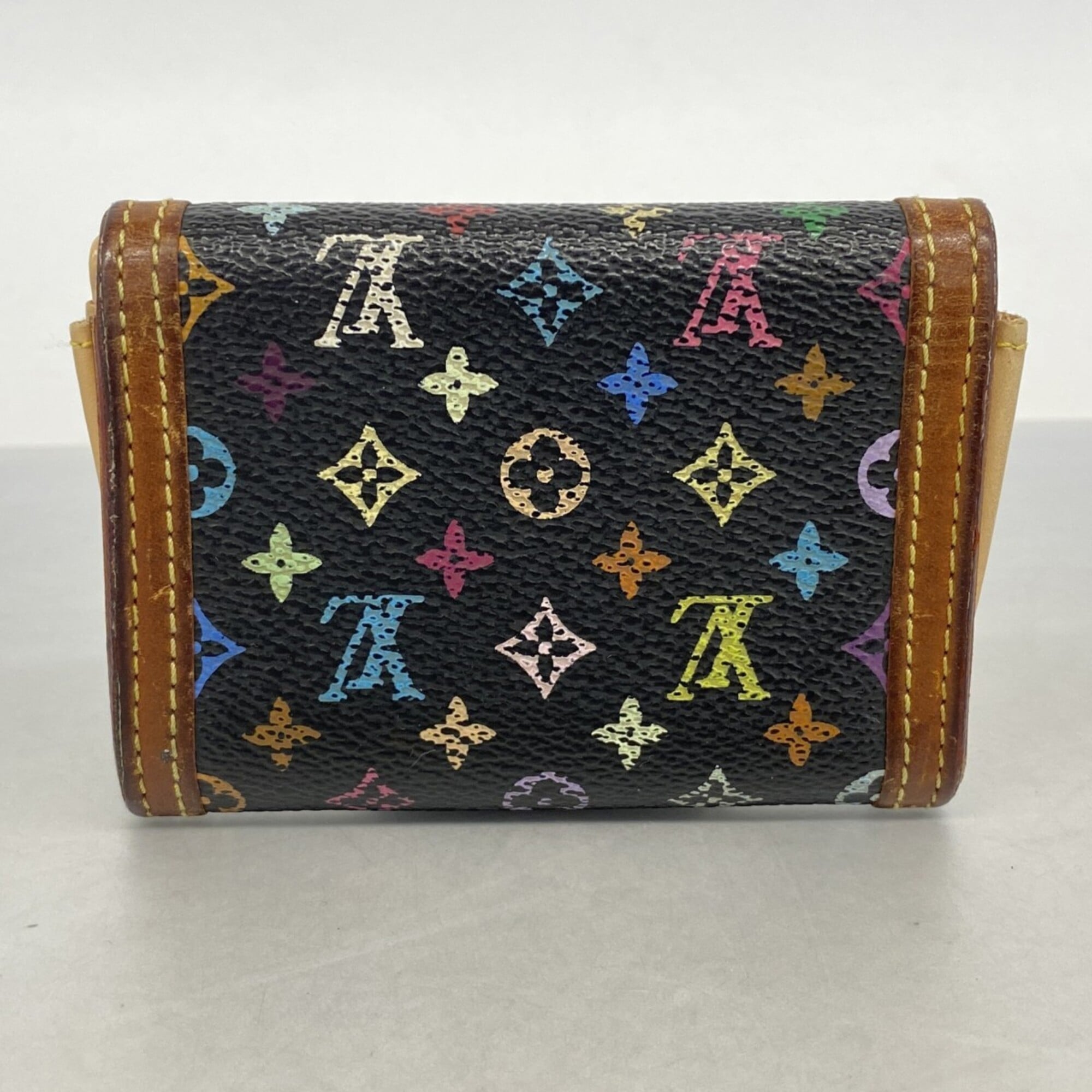 Louis Vuitton Noir Coin Purse/Coin Case (Pre-Owned)
