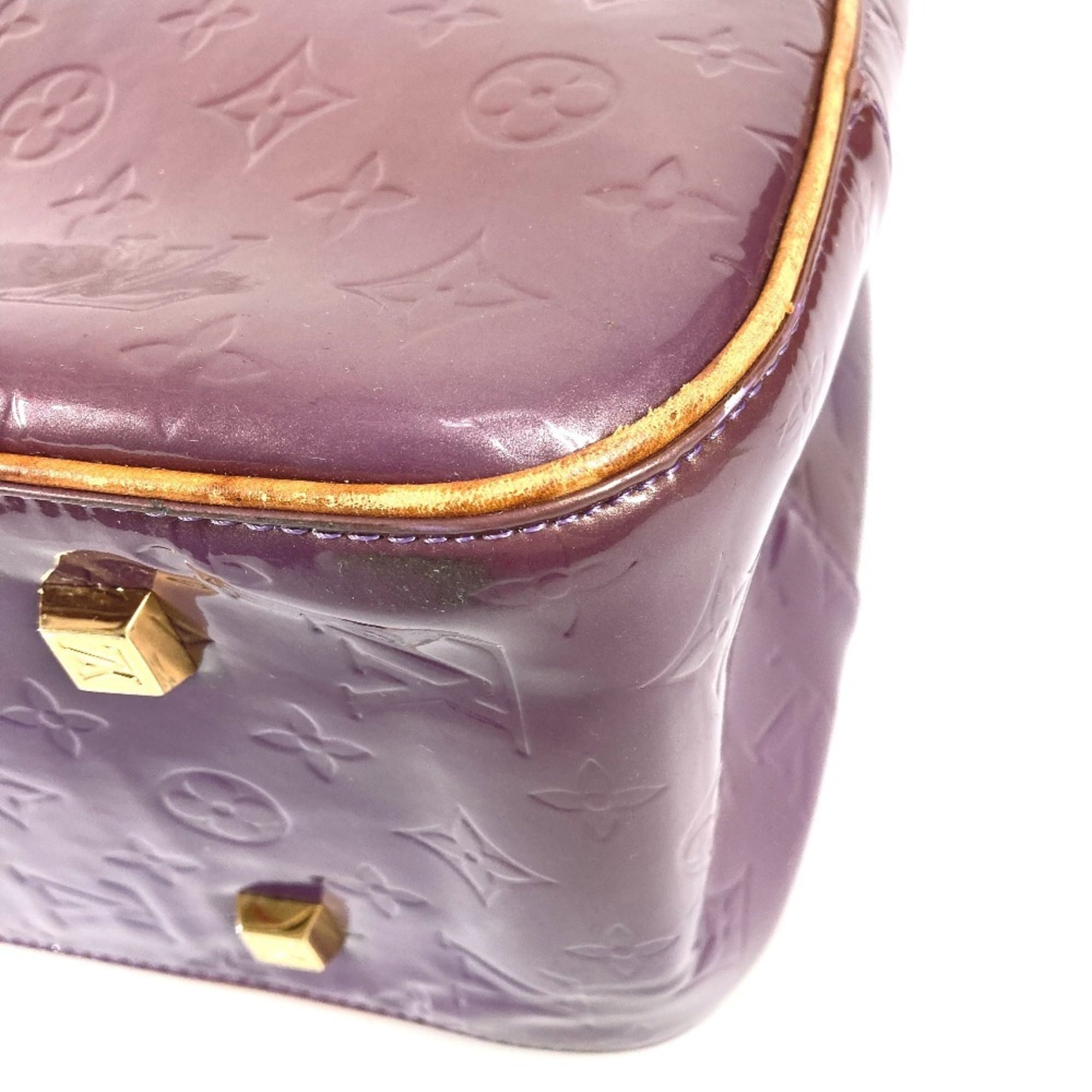 Louis Vuitton Monogram Vernis Purple Monogram Vernis Boston Bag Shoulder Bag (Pre-Owned)
