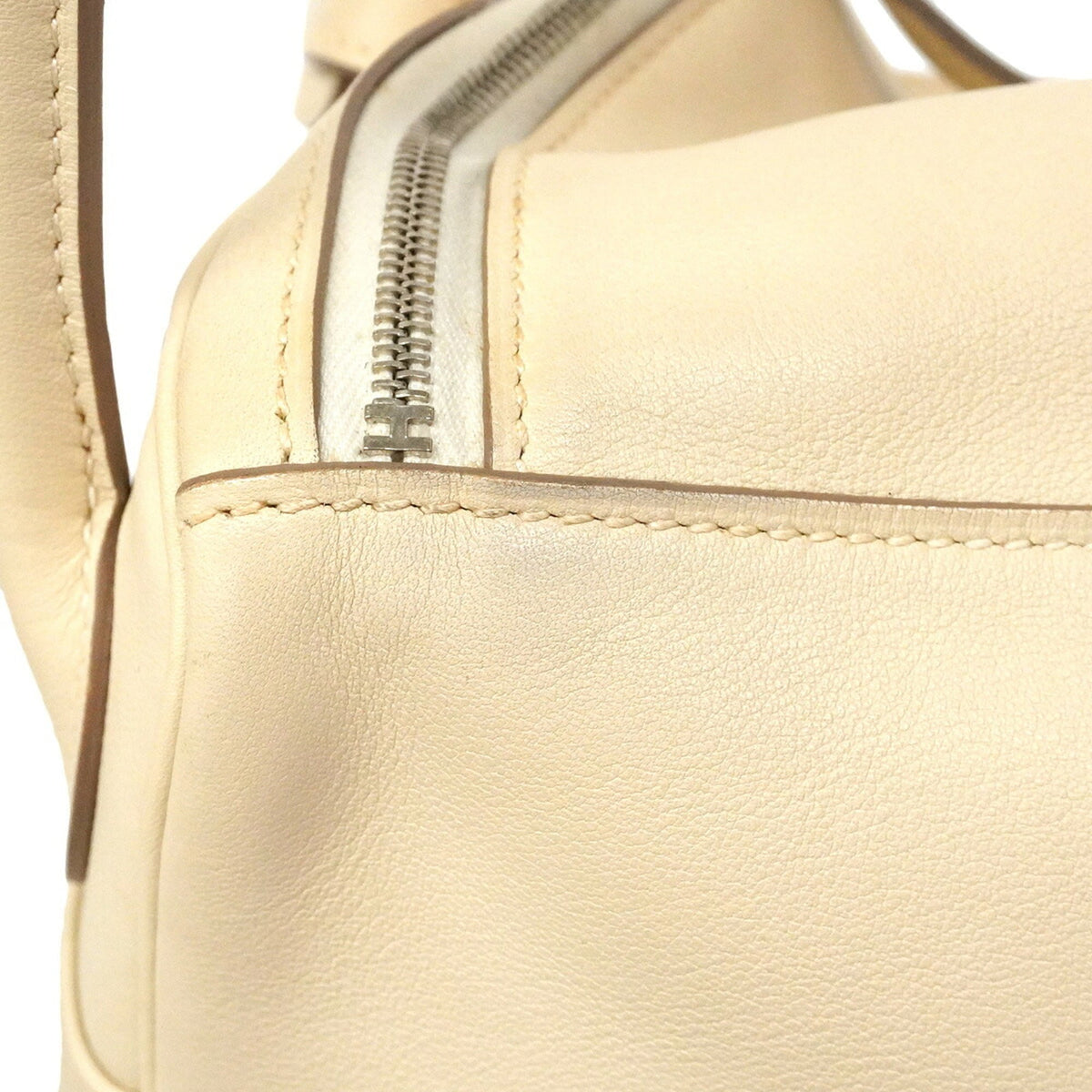 Hermes White Swift Leather Handbag (Pre-Owned)