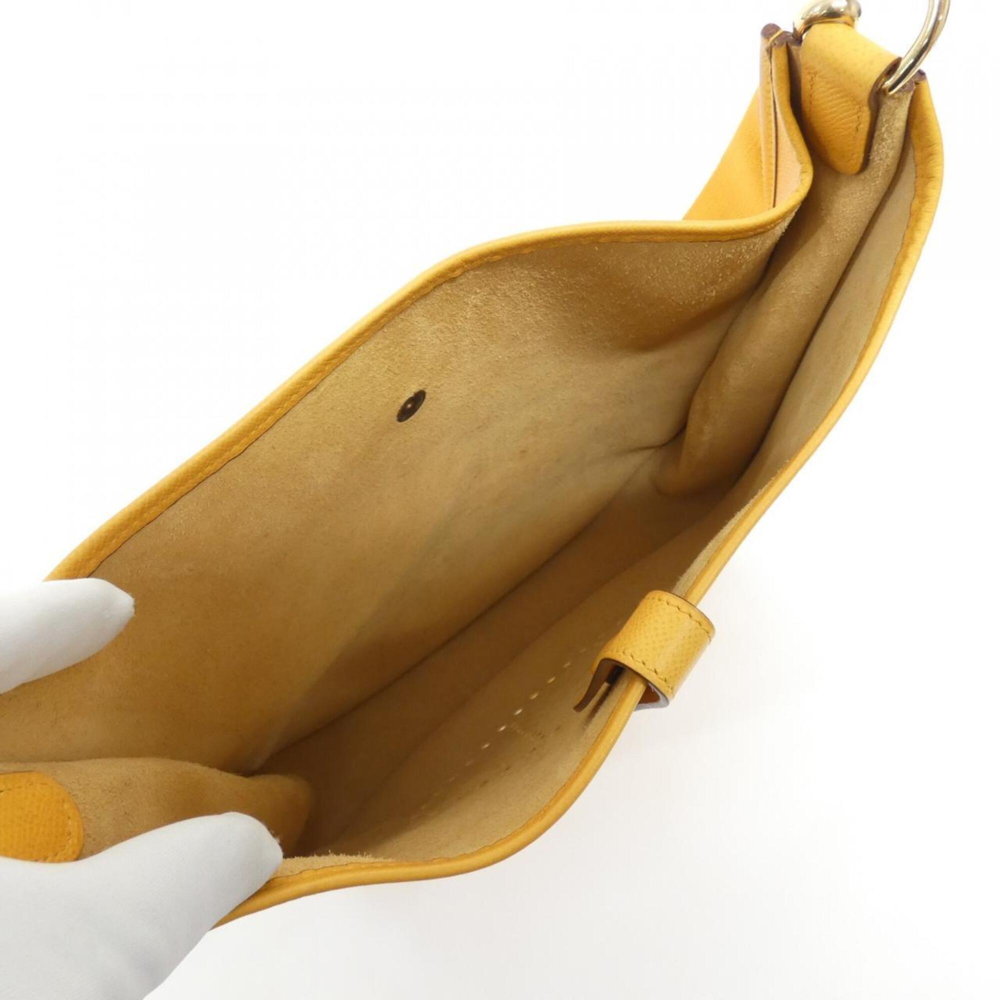 Hermes Jaune Courchevel Leather Shoulder Bag (Pre-Owned)
